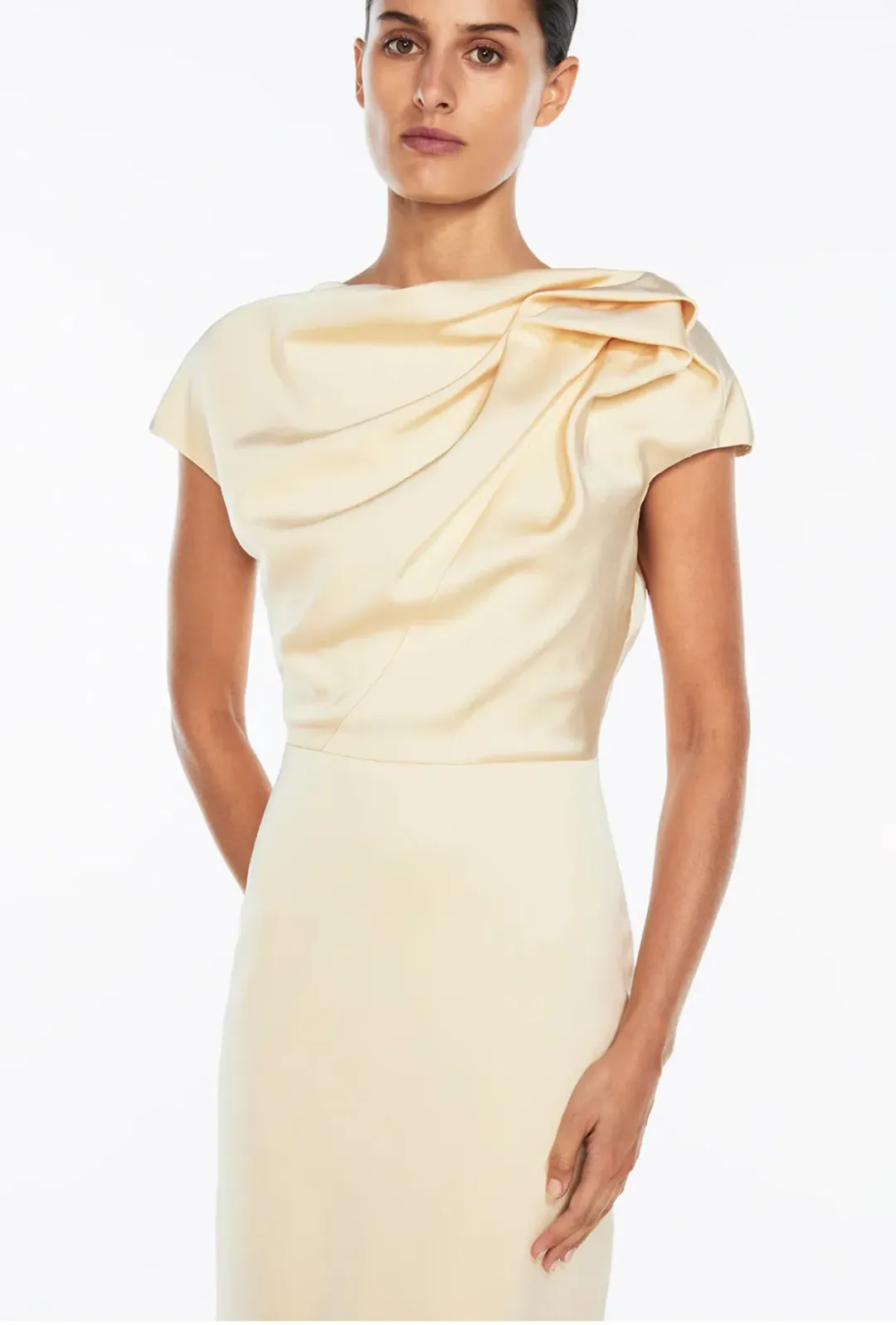 Manning Cartell Grand Illusion Maxi Gown Butter Size 10 for rent on The Volte - main image