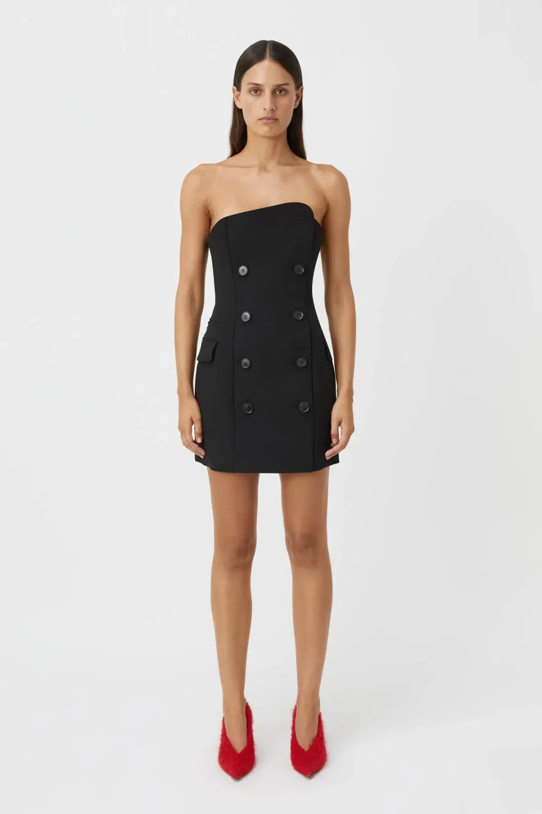 Camilla & Marc Izola Mini Dress Black Size 6 for rent on The Volte - main image