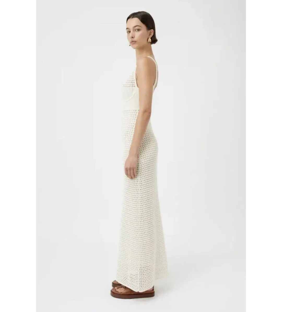 Camilla and Marc Lapis Midi Dress in Cream Size M/AU 12 for rent on The Volte - main image