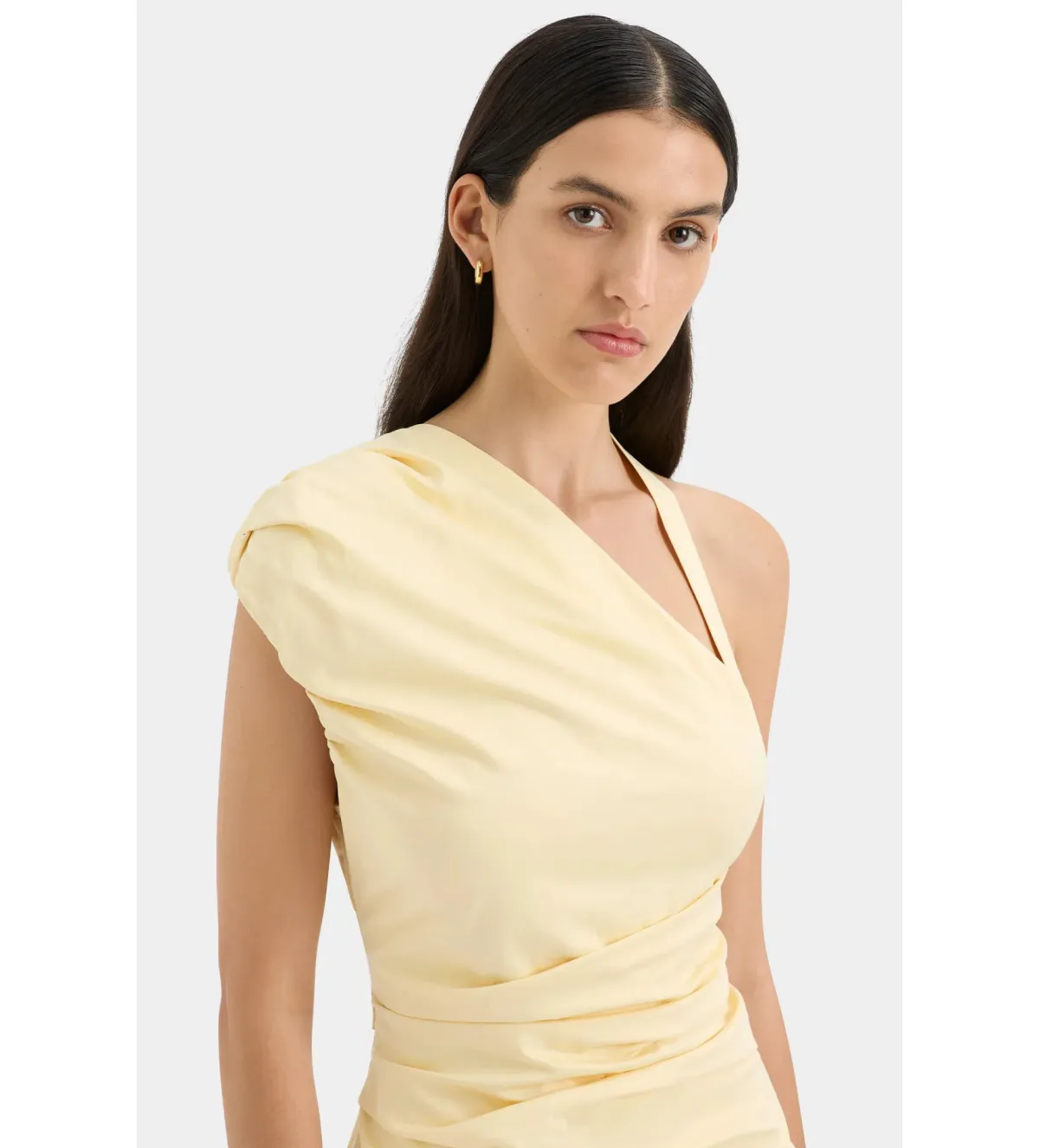 Sir the Label Azul Gathered Mini Dress in Butter Size 0 / AU 6 - Image 3