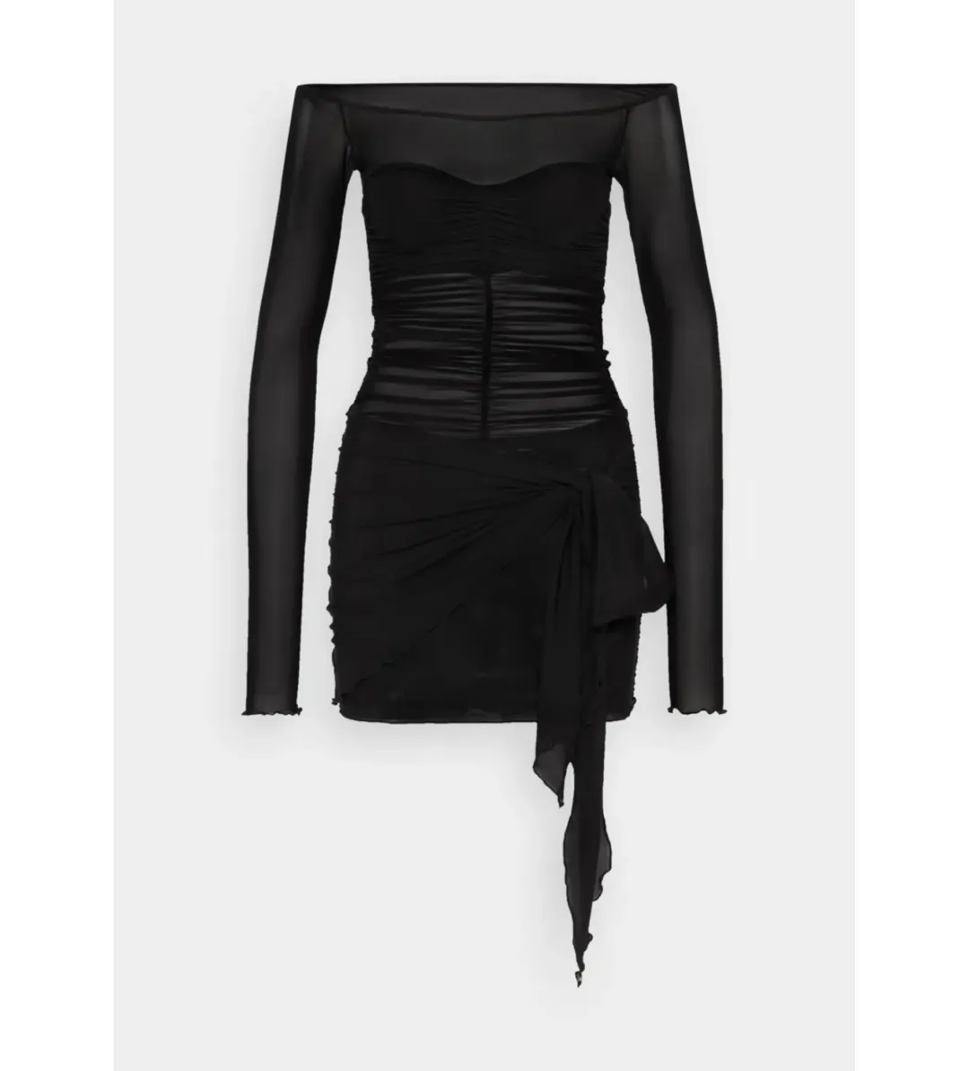 Bec & Bridge Marina Long Sleeve Mini Dress Black Size XS / AU 6 for rent on The Volte - main image