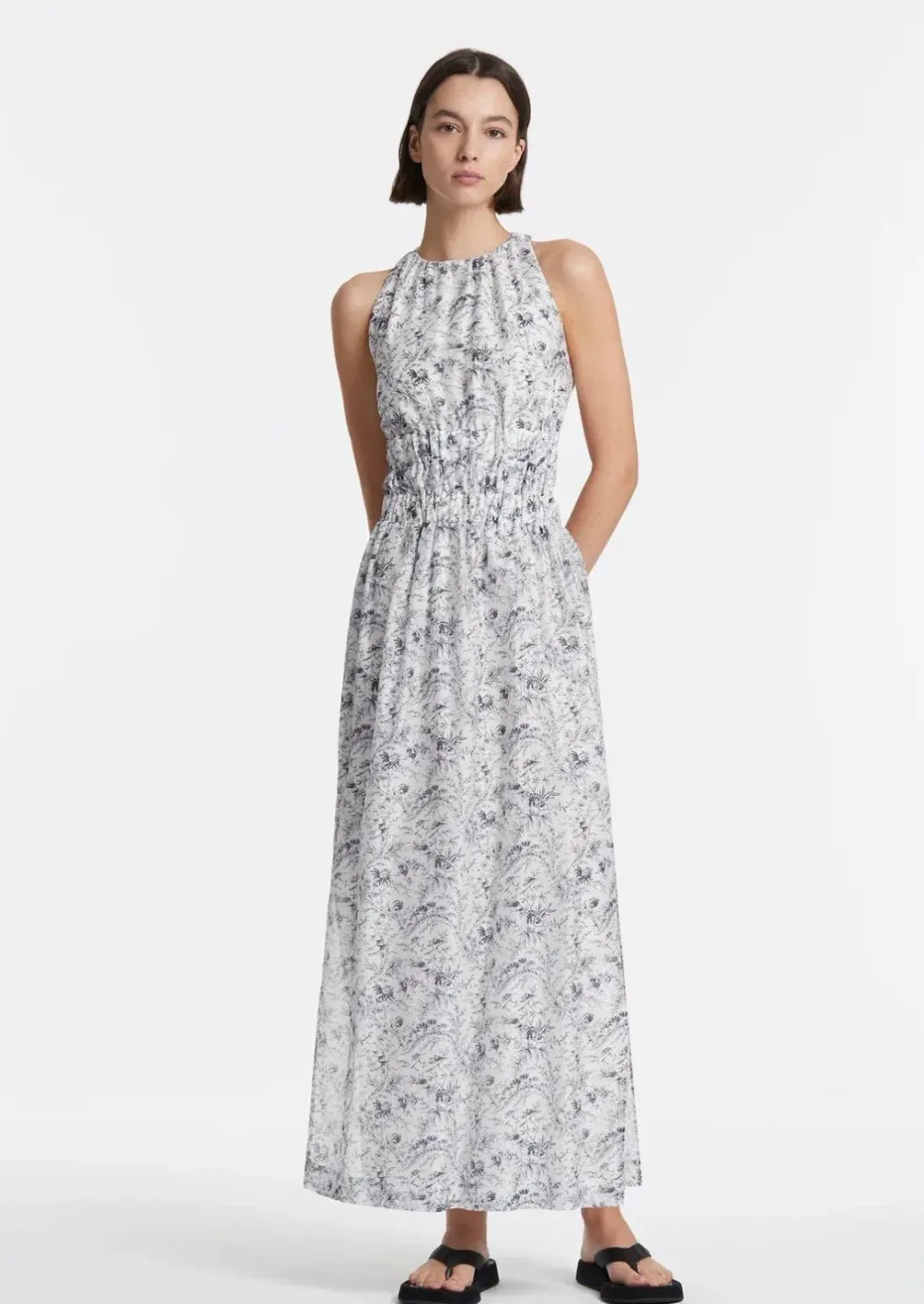 Sir the Label Caprice Cross Back Gown Print Size 6 for rent on The Volte - main image