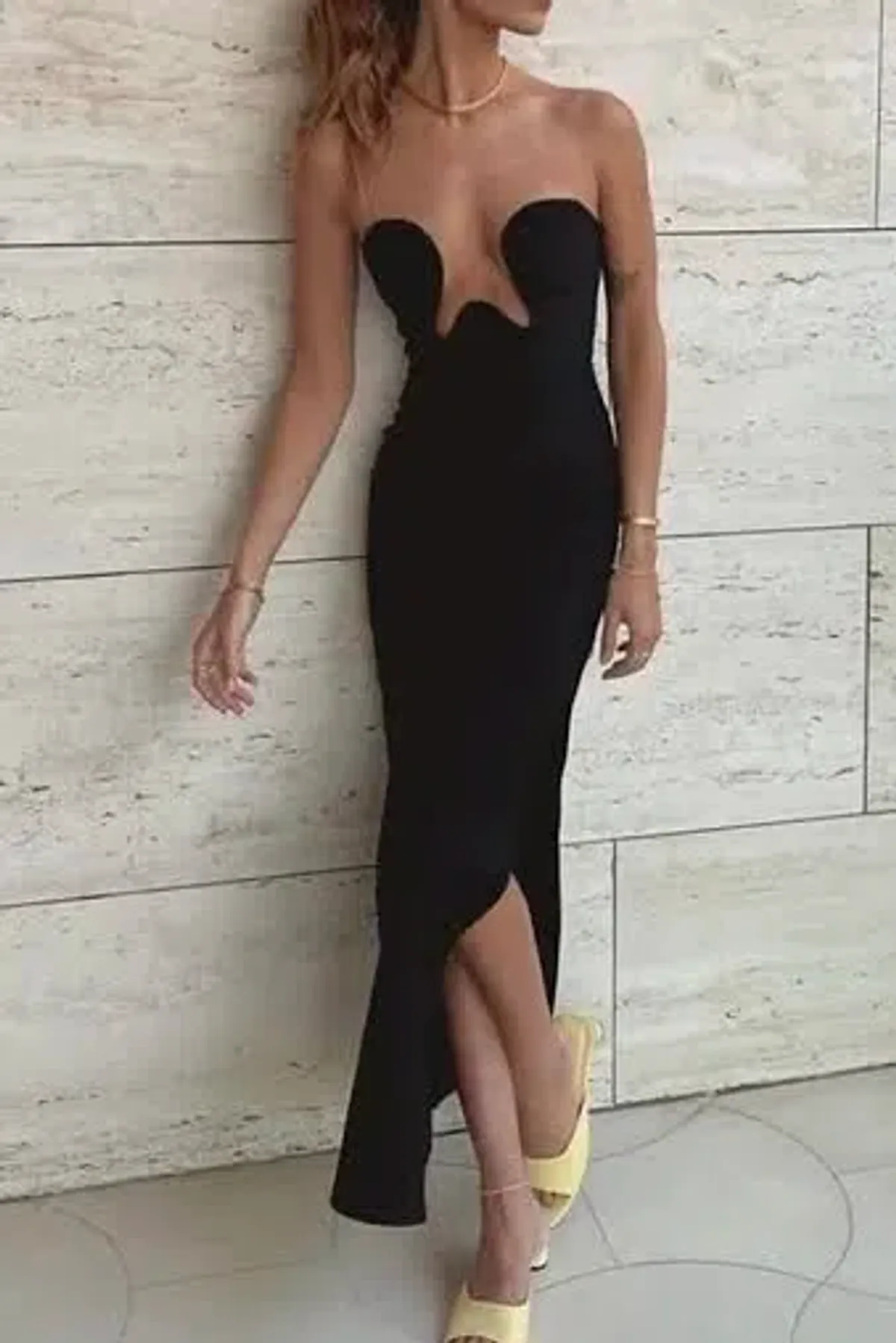 Maison Femalien Lea Midi Dress Black Size S / AU 8 - Image 3