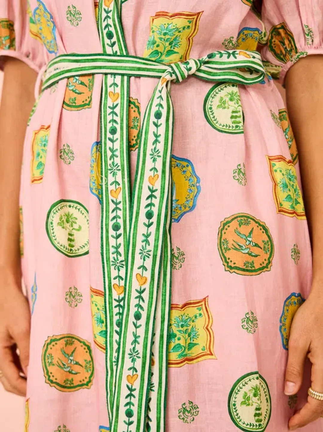 Alemais Porcelain Shirtdress Multi Size 10 for rent on The Volte - main image