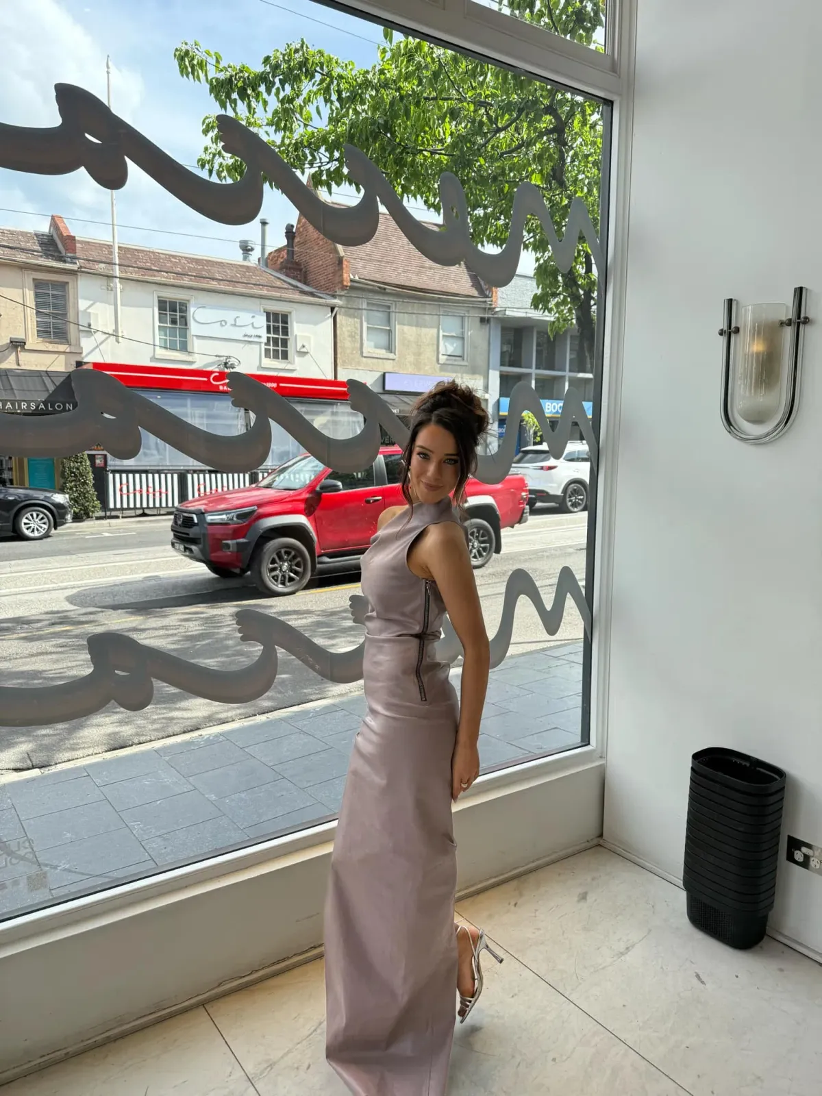 Rick Owens Athena Maxi Dress Pink Size XS/Au 6 - Image 2