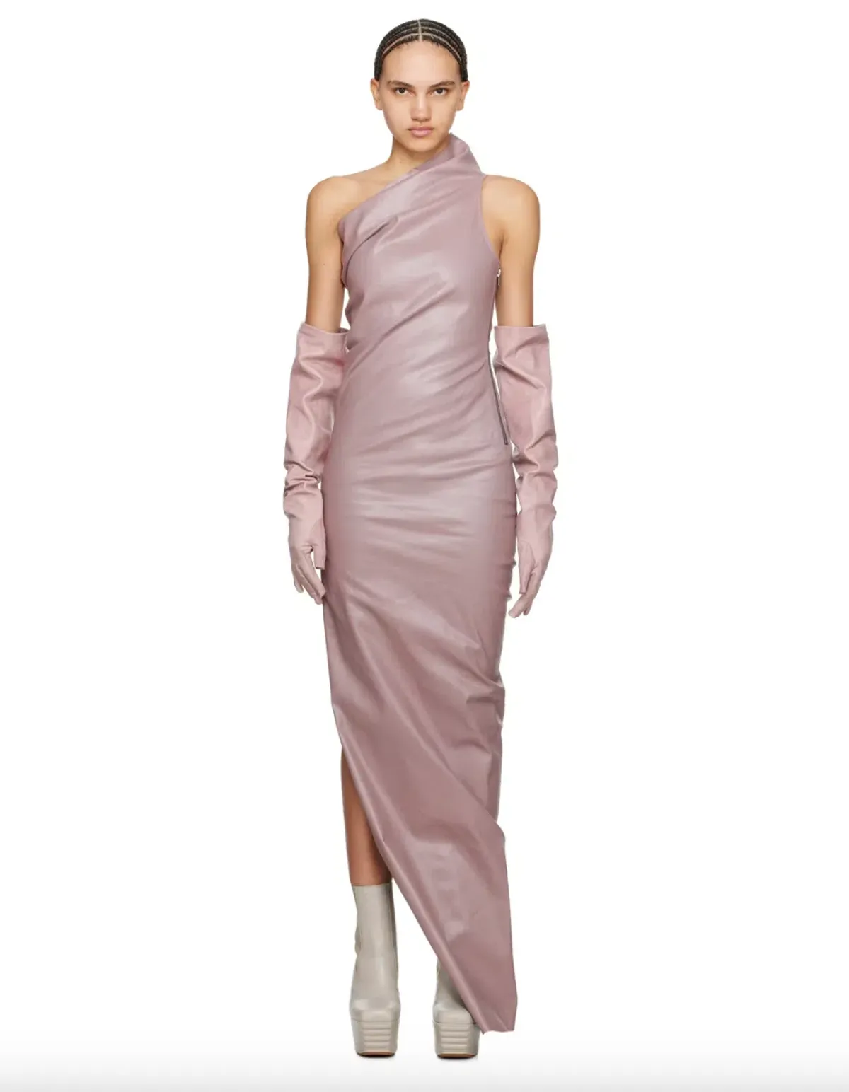 Rick Owens Athena Maxi Dress Pink Size XS/Au 6 - Image 3