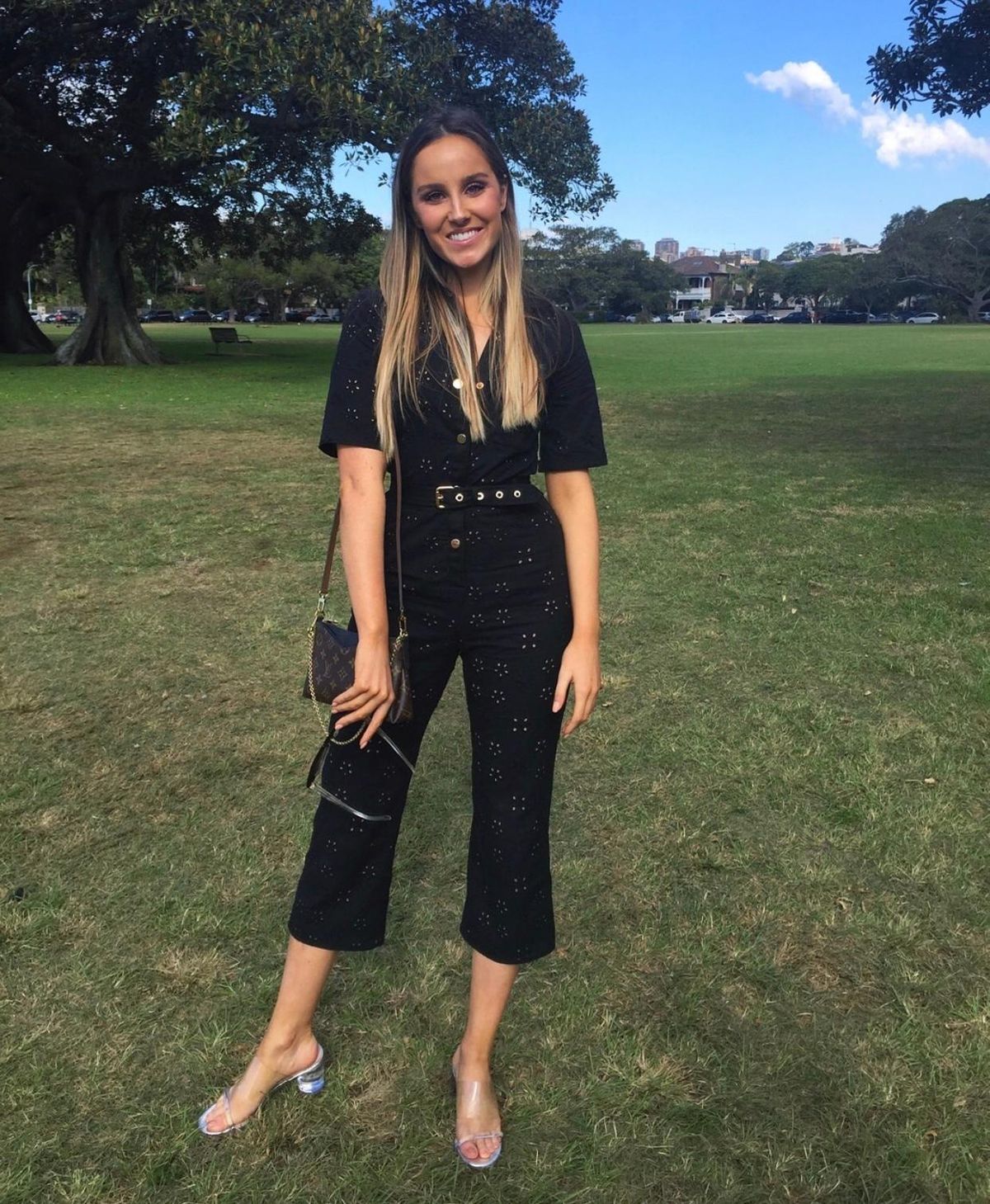 For Love and Lemons Spring Eyelet Jumpsuit size 8 - Image 4