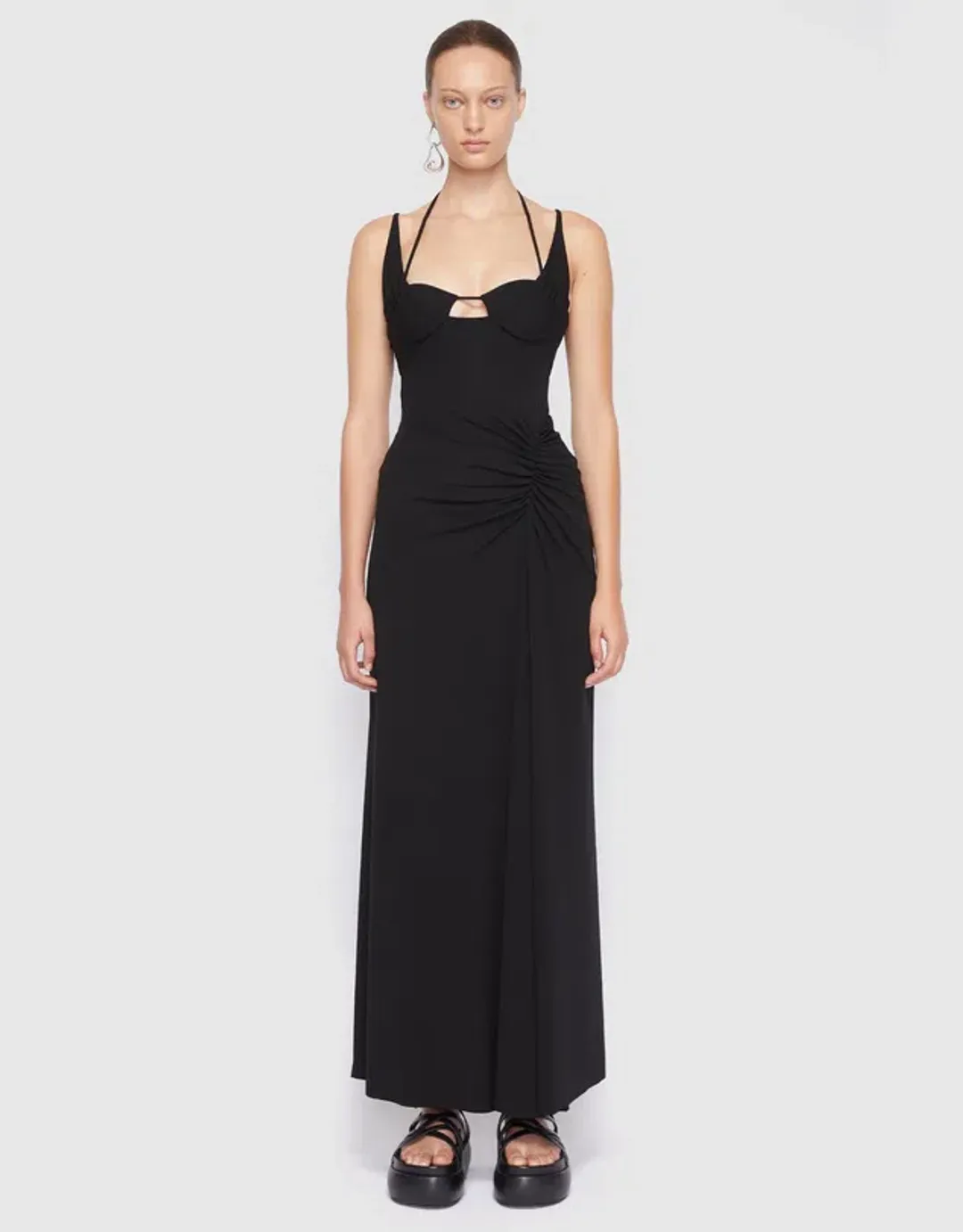 Jonathan Simkhai Naomi Midi Dress Size US 6 / AU 10 for rent on The Volte - main image