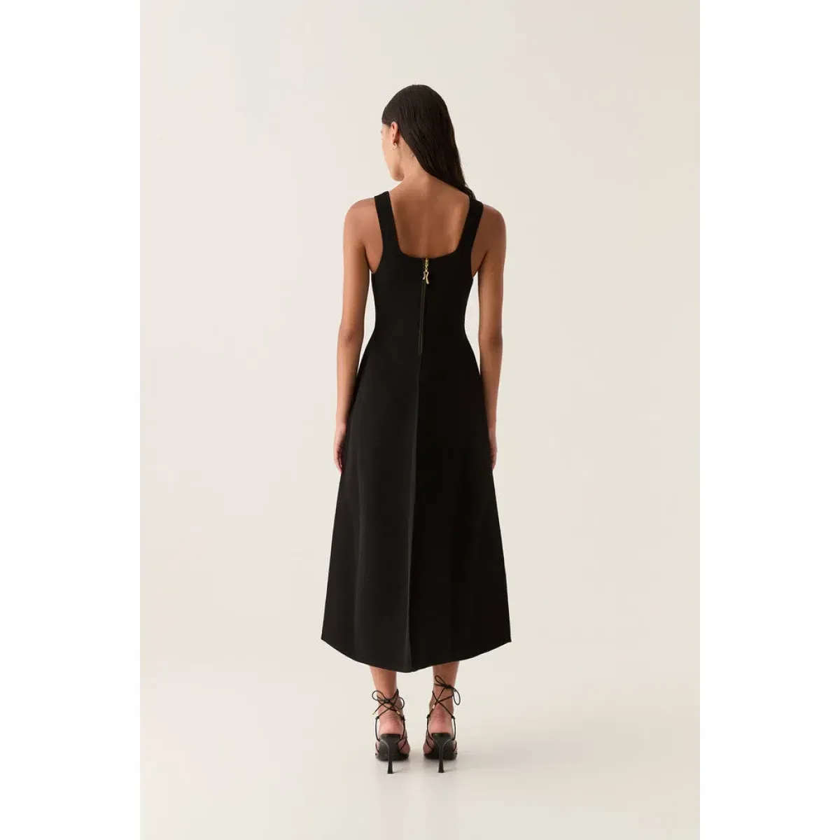 Aje Sylvette Knit Midi Dress Black Size S / AU 8 - Image 4