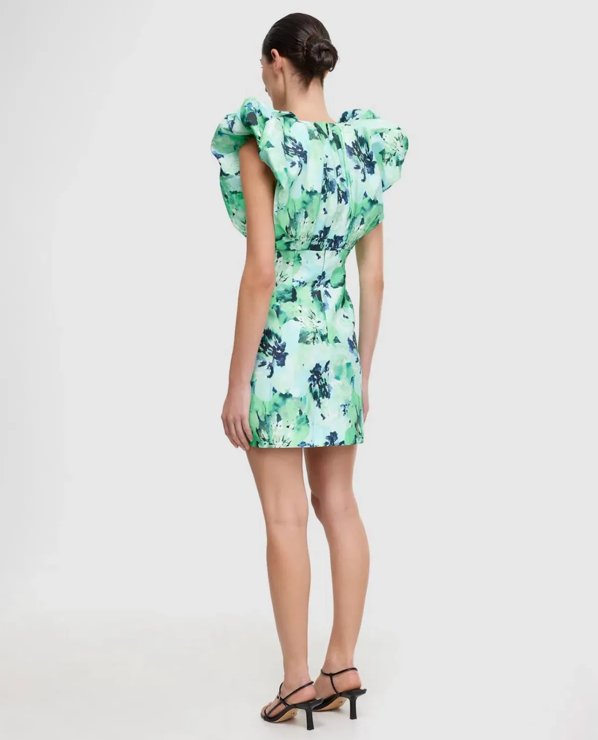 Acler  Denare Mini Dress Juniper Hibiscus  Size 10 - Image 3