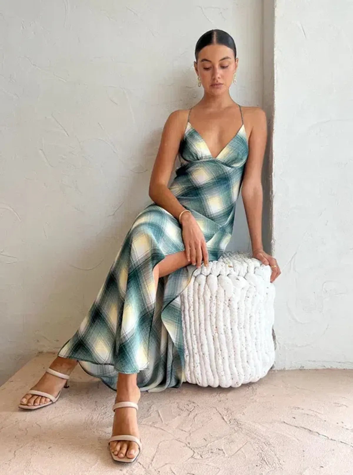 Bec & Bridge Edie Split Maxi Dress in Teal Size 8 - Image 5