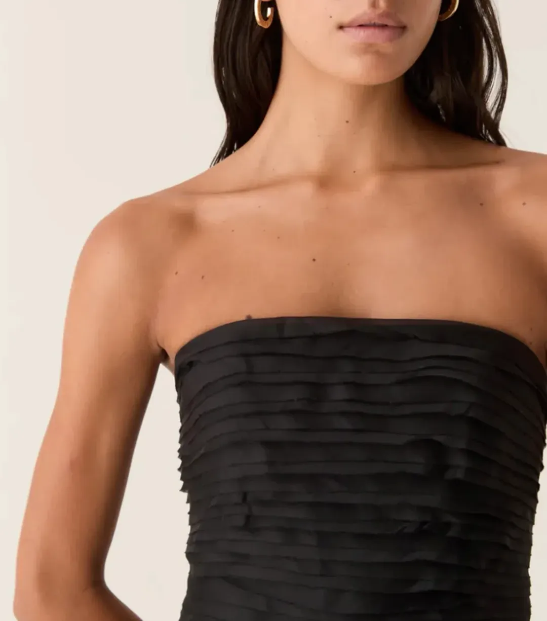 AJE SOUNDSCAPE MAXI DRESS BLACK SIZE 8 for rent on The Volte - main image