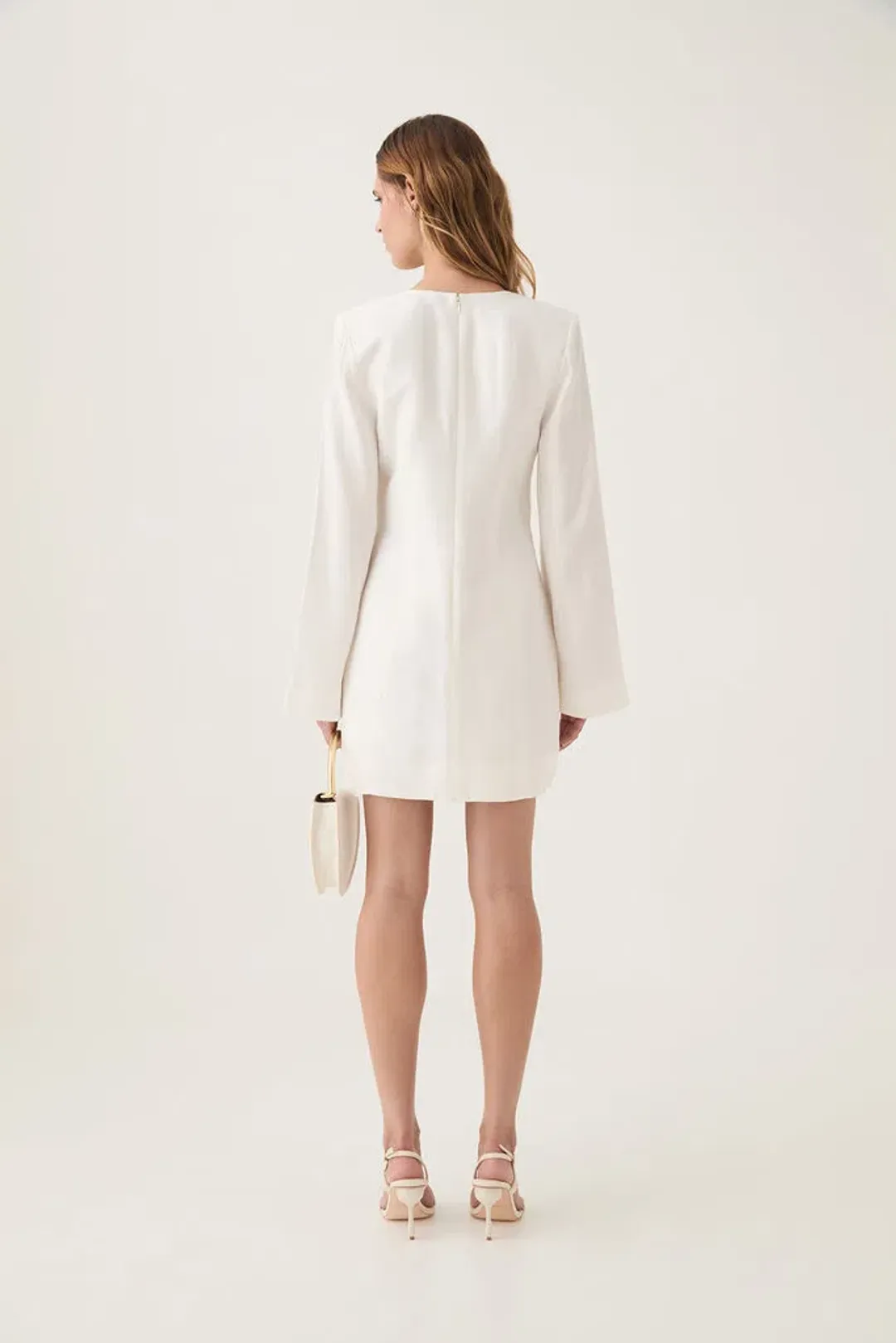 Aje Bettina Pendant Mini Dress White Size 12 for rent on The Volte - main image