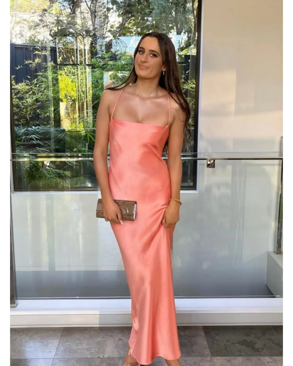 Bec & Bridge Dreamer Tie Dress in Coral Size AU 6 - Image 3