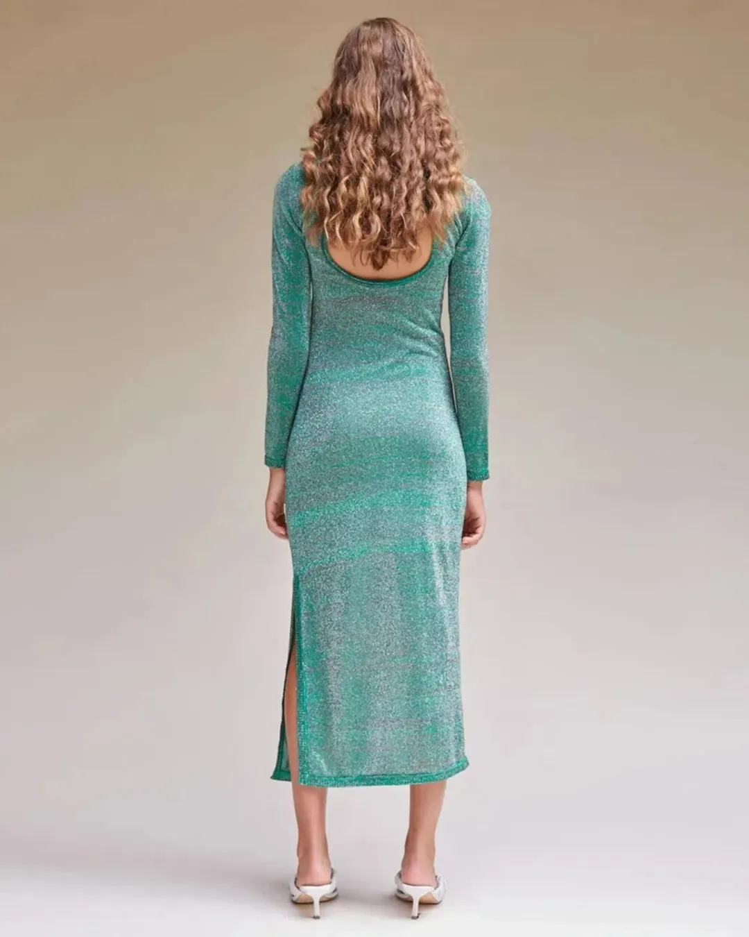 Suboo Aylish Long Sleeve Knit Dress Green Size Small / AU 10 for rent on The Volte - main image
