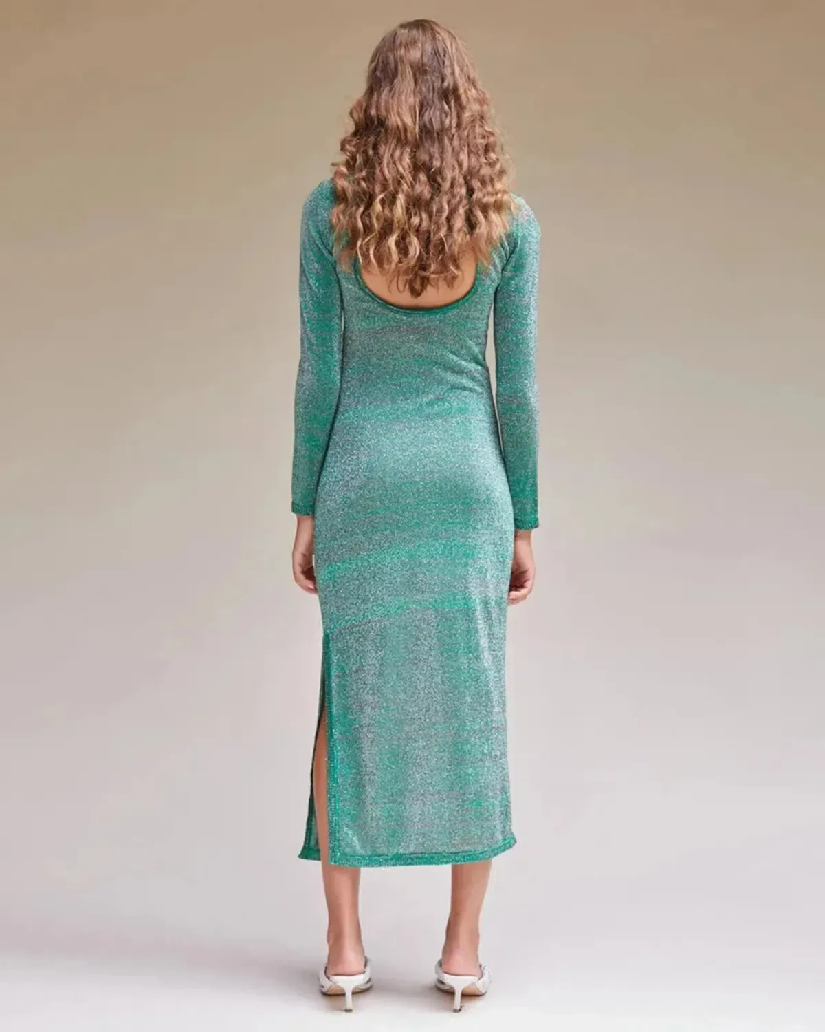 Suboo Aylish Long Sleeve Knit Dress Green Size Small / AU 10 - Image 3