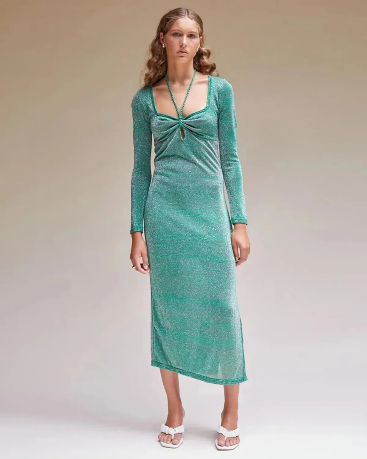 Suboo Aylish Long Sleeve Knit Dress Green Size Small / AU 10 - Image 1