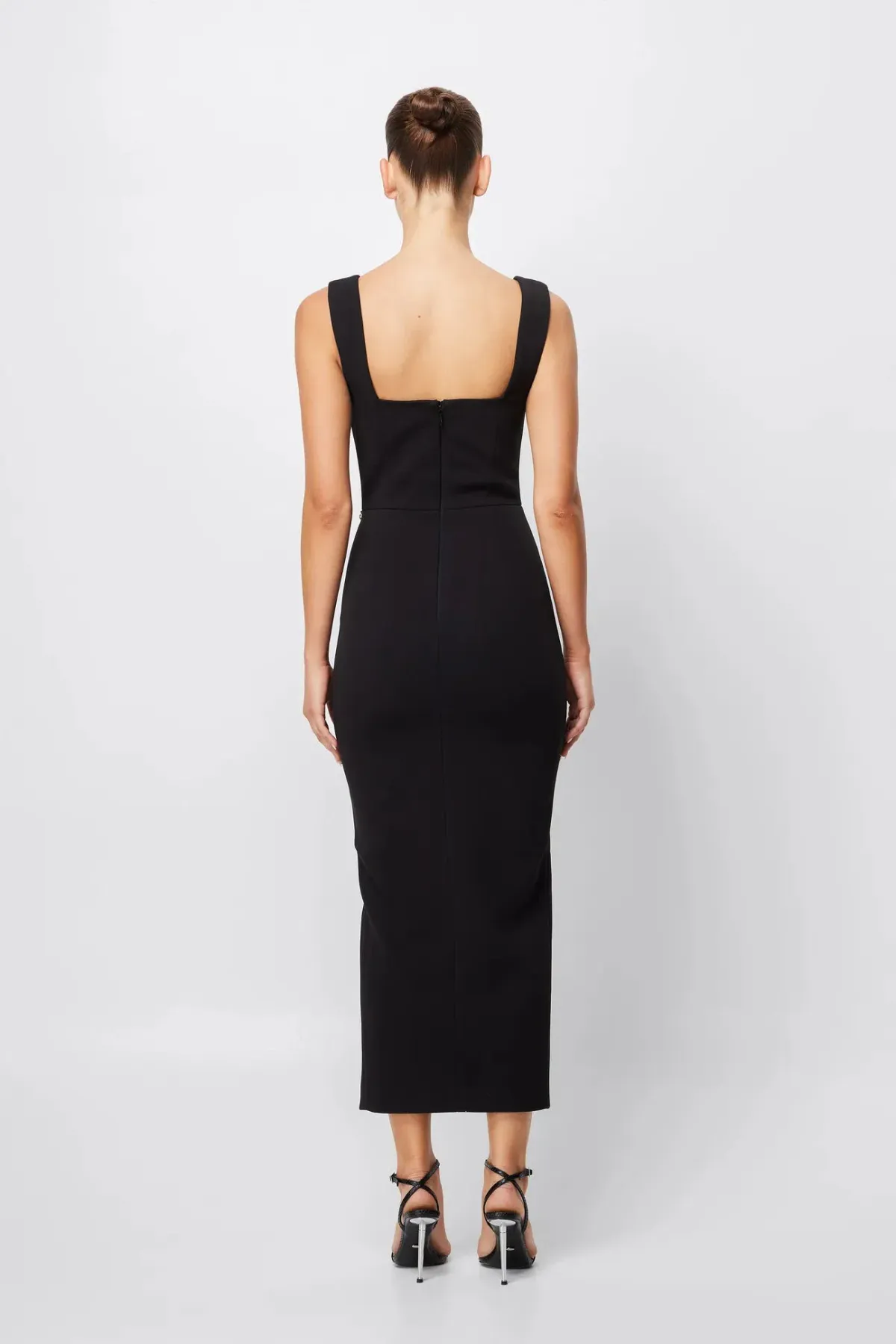 Mossman Envy Midi Dress Black Size AU 10 - Image 4