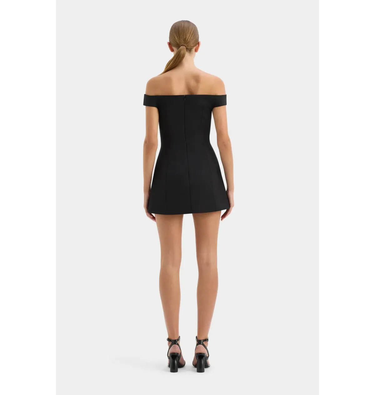 Sir the Label Sandrine Off Shoulder Mini Dress Black Size 4 / AU 14 - Image 5