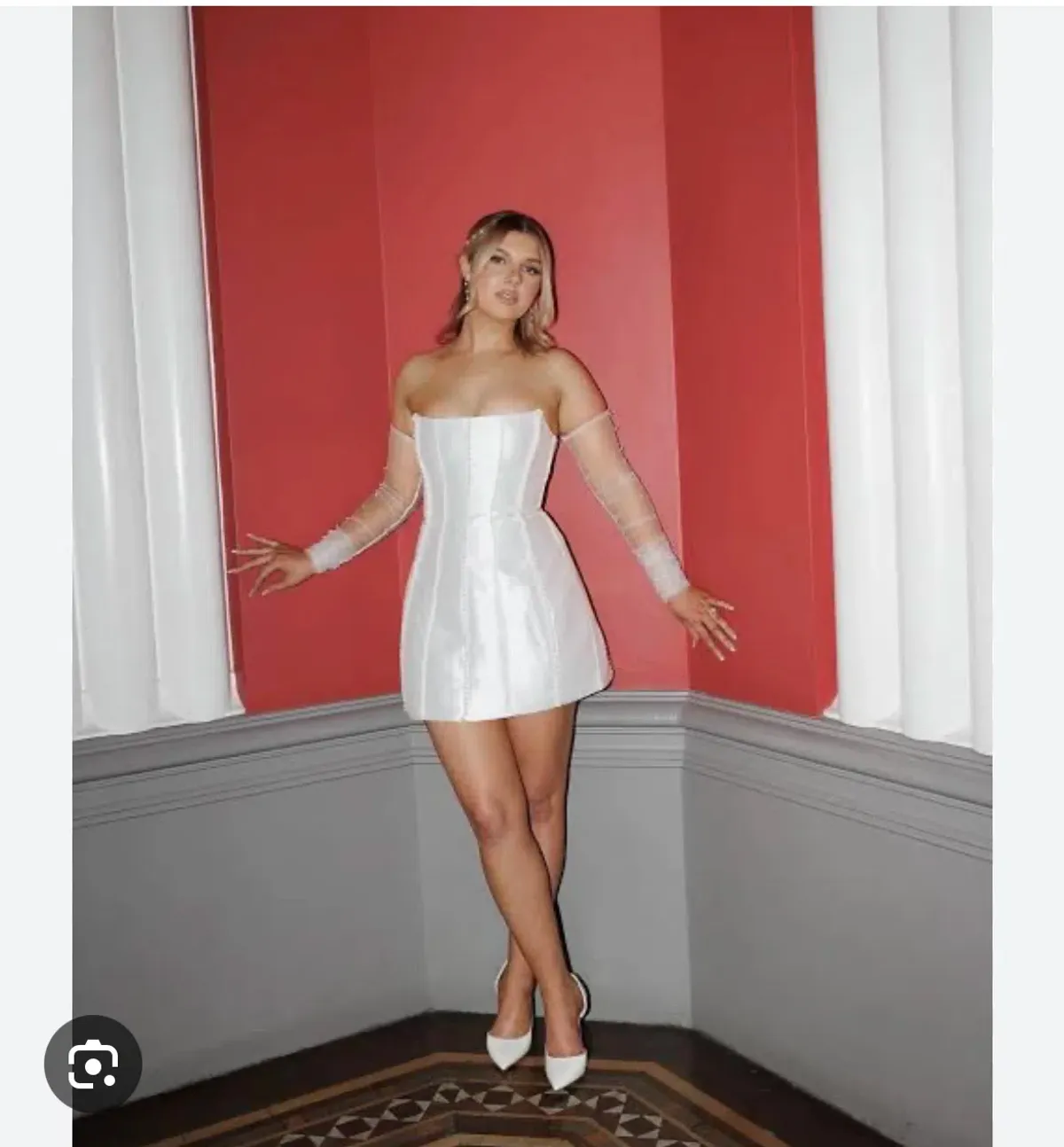 Eliya The Label Kayla Mini Dress White Size S / AU 8 - Image 4