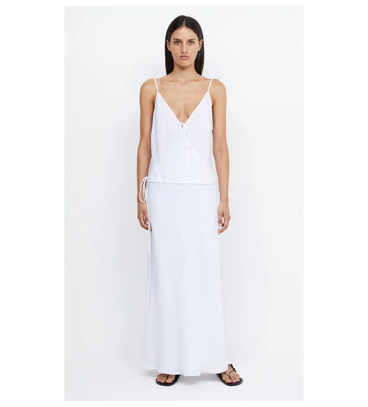 Bec & Bridge Jayden Wrap Maxi Dress White Size AU 6 - Image 1