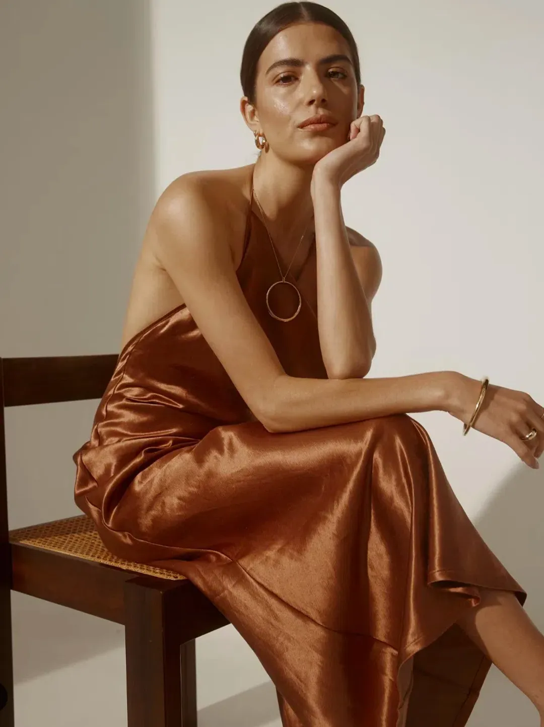 Arnsdorf Faye Midi Dress in Pana Size M / AU 10 for rent on The Volte - main image