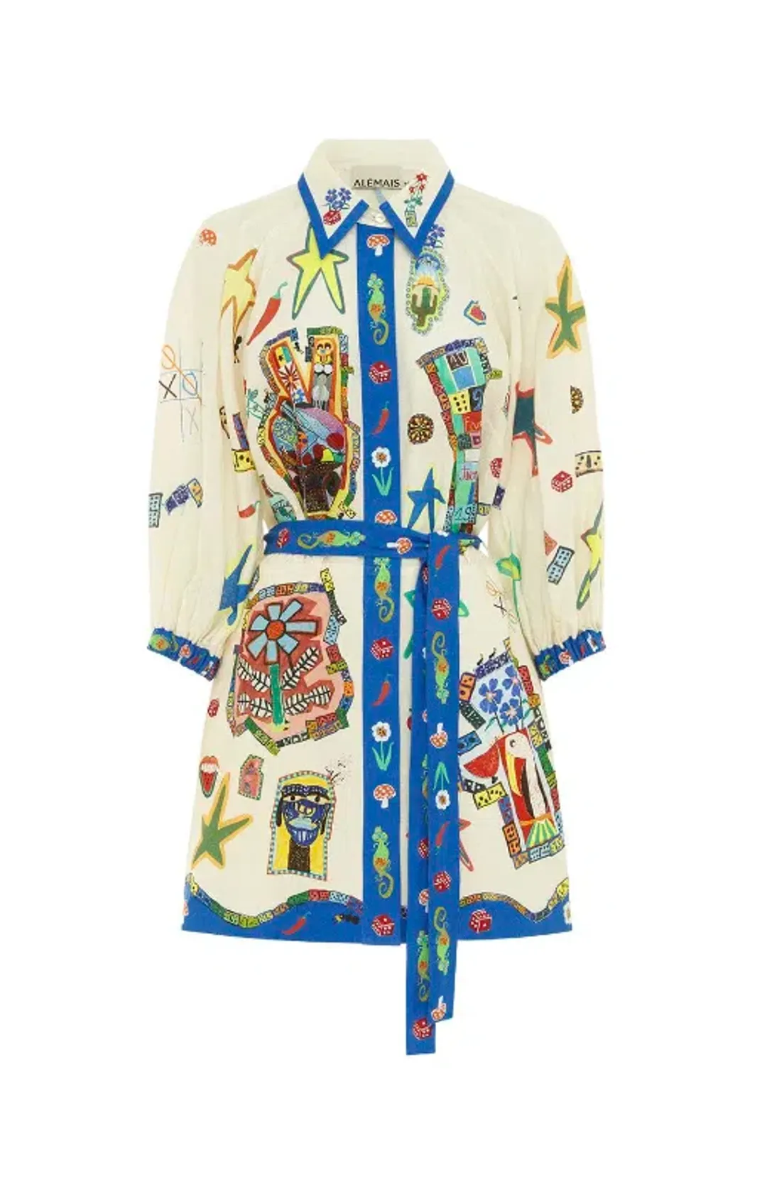 Alémais  Players Mini Dress Print Size 10 for rent on The Volte - main image