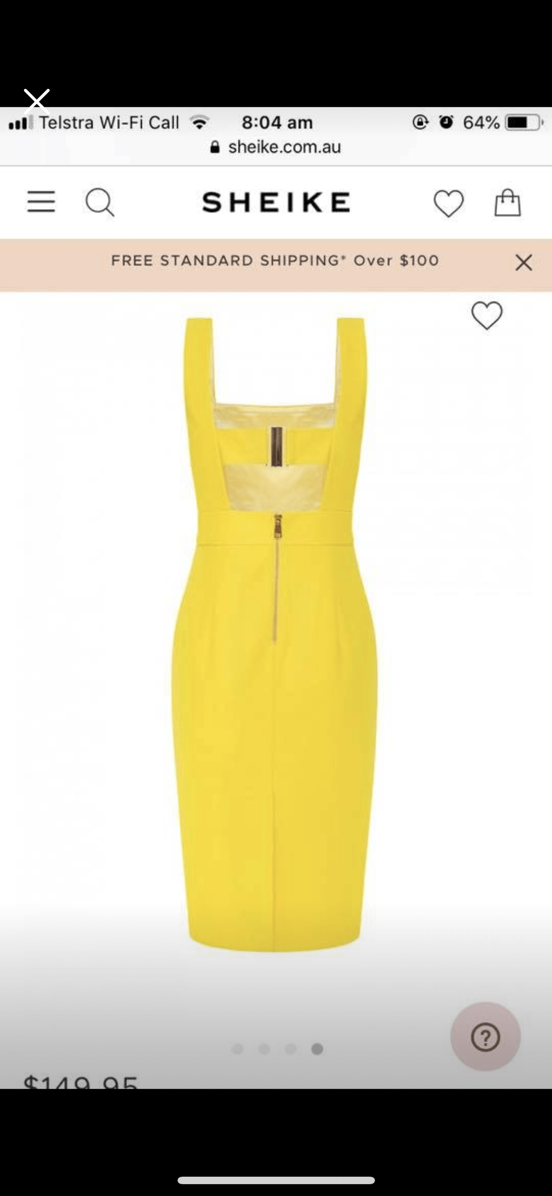 Sheike Renegade Dress - Citrus  for rent on The Volte - main image