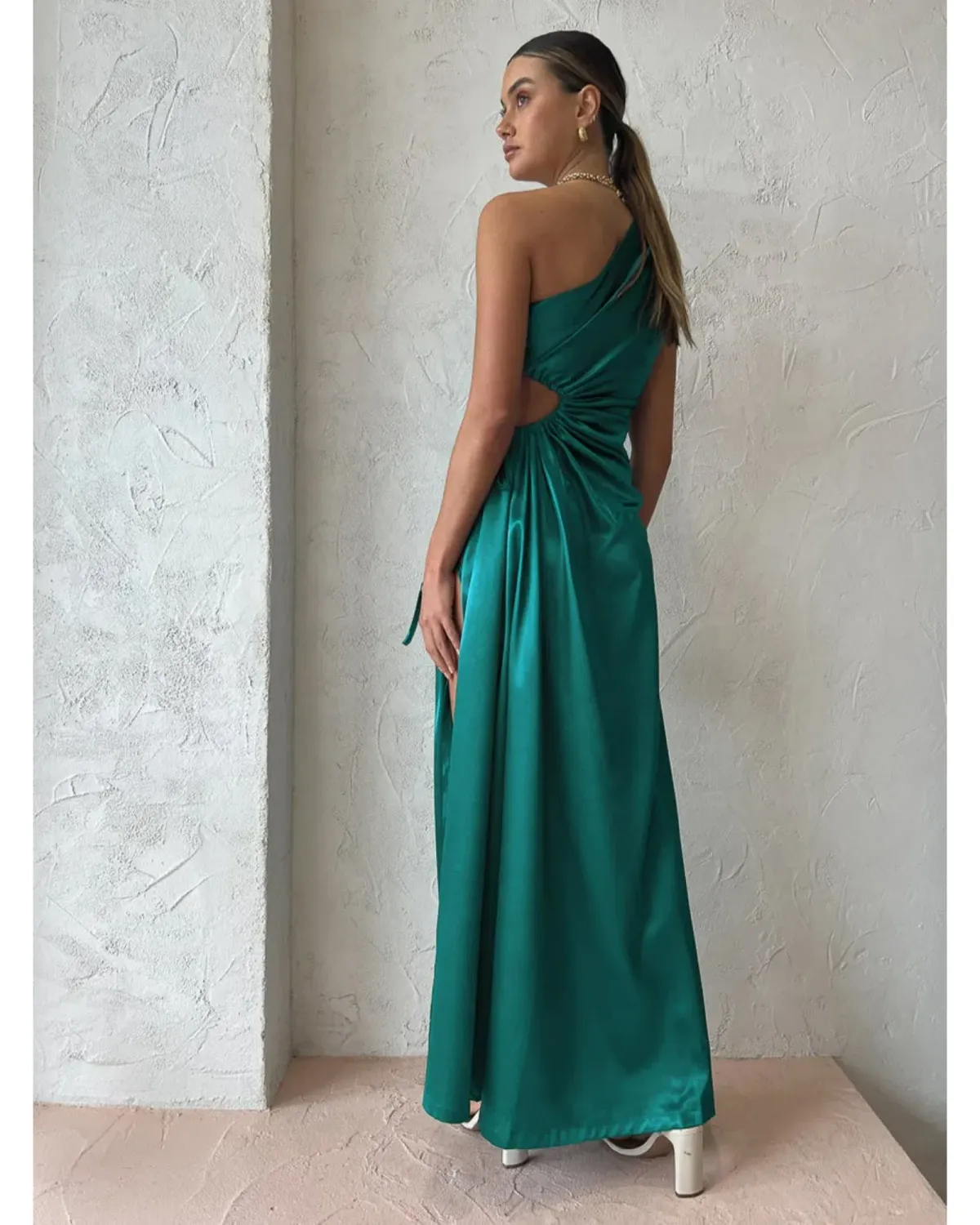 Sonya Moda Nour Emerald Maxi Dress Green Size AU 10 - Image 4