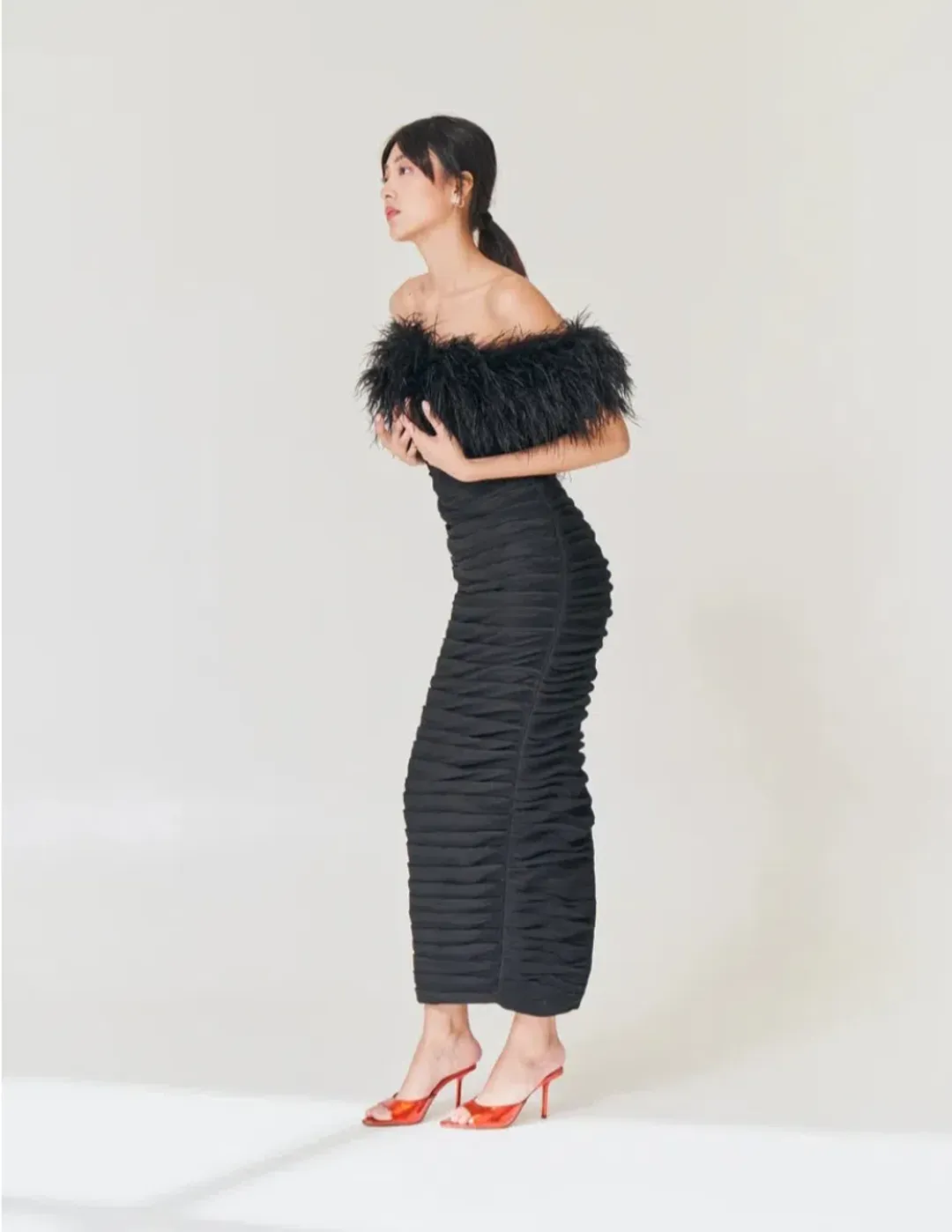 Rachel Gilbert Zion Midi Dress Black Size 4 / AU 14 for rent on The Volte - main image