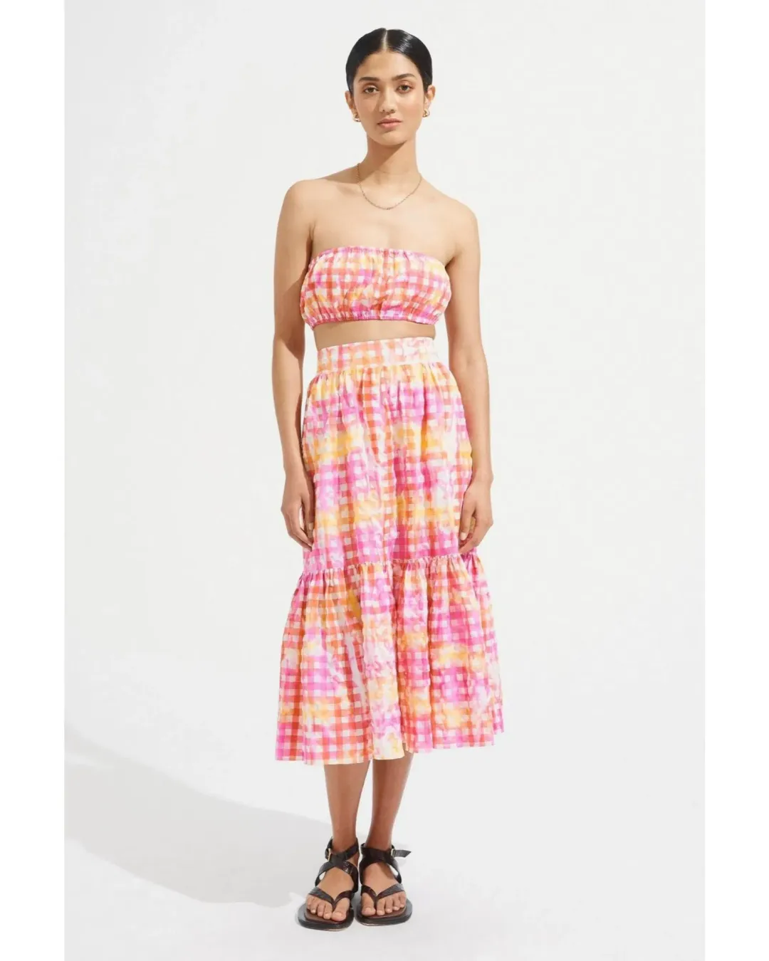 Steele Malibu Sans Set in Hypno Gingham Size AU 10 for rent on The Volte - main image