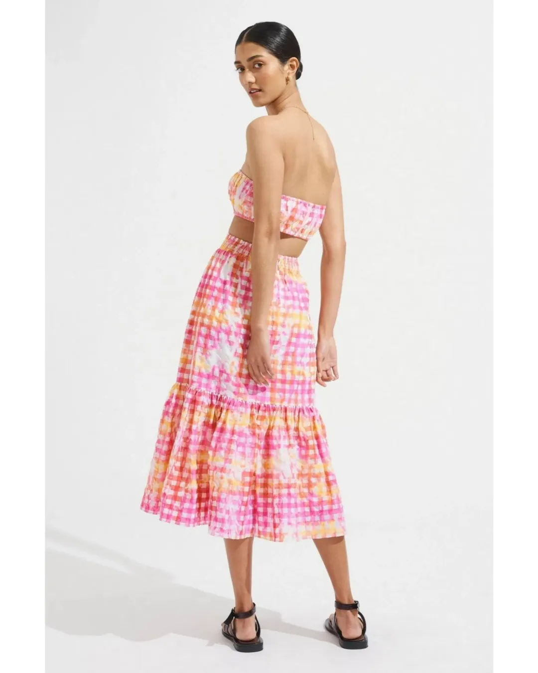 Steele Malibu Sans Set in Hypno Gingham Size AU 10 for rent on The Volte - main image