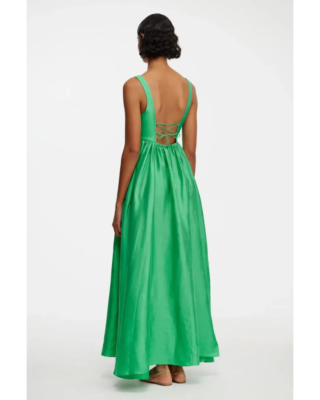 Acler Sandgate Maxi Dress in Shamrock Size AU 12 for rent on The Volte - main image