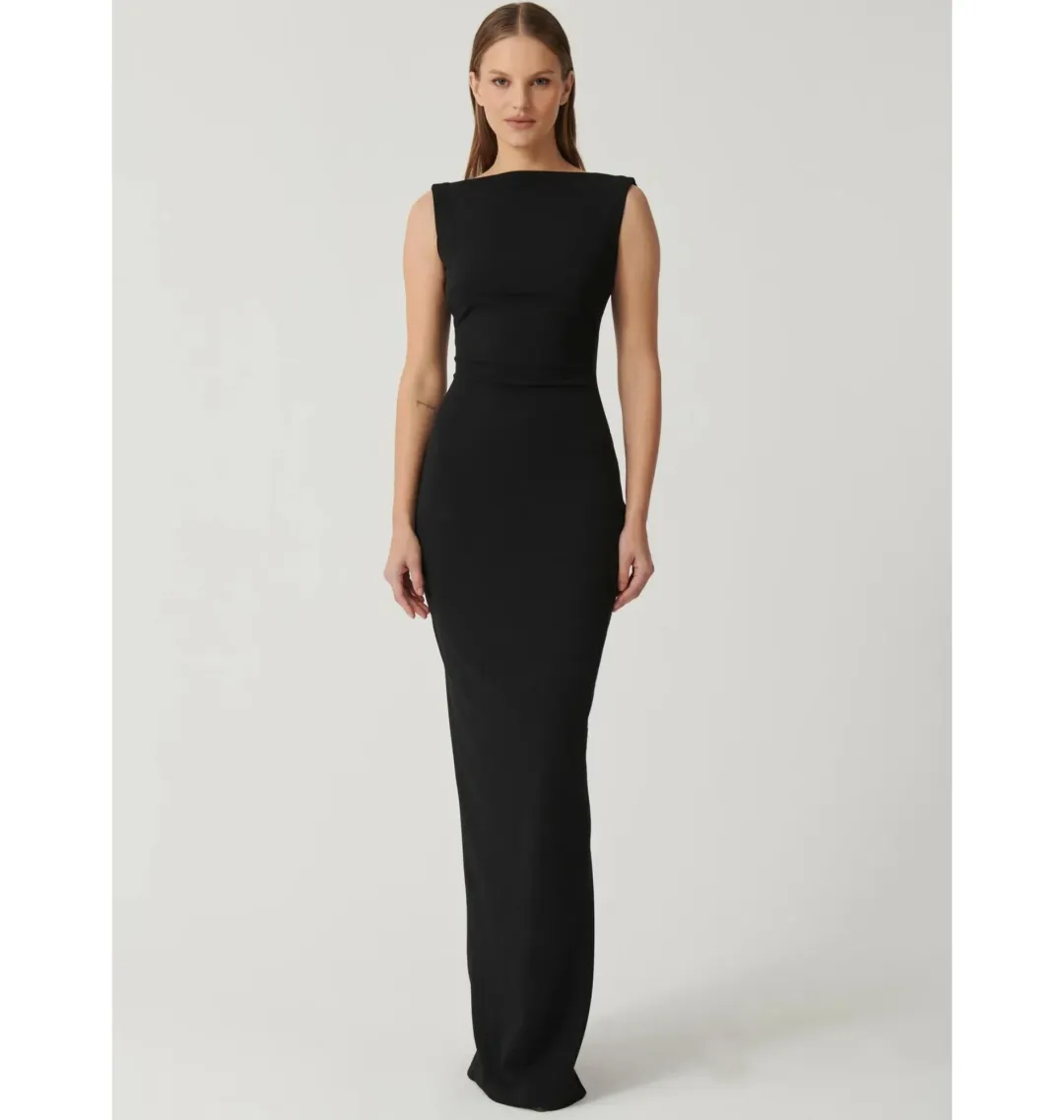 Effie Kats Verona Gown Black Size AU 8 for rent on The Volte - main image
