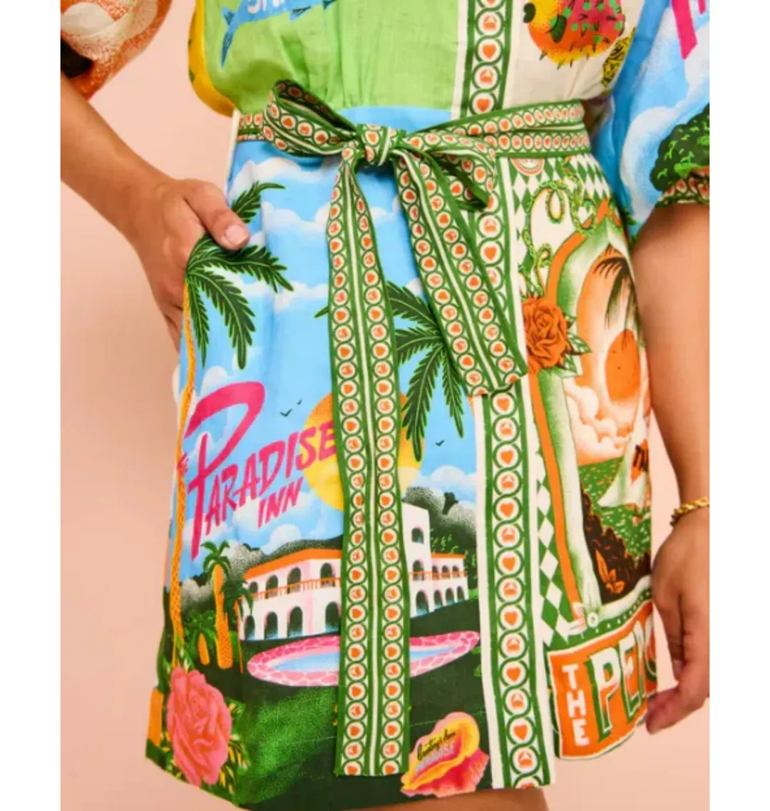 Alemais Paradiso Mini Dress Multi Size AU 10 for rent on The Volte - main image