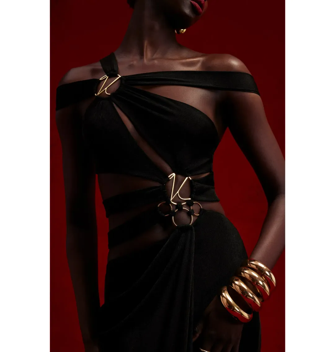 Khanums Kiyren Dress Black Size AU 6 for rent on The Volte - main image