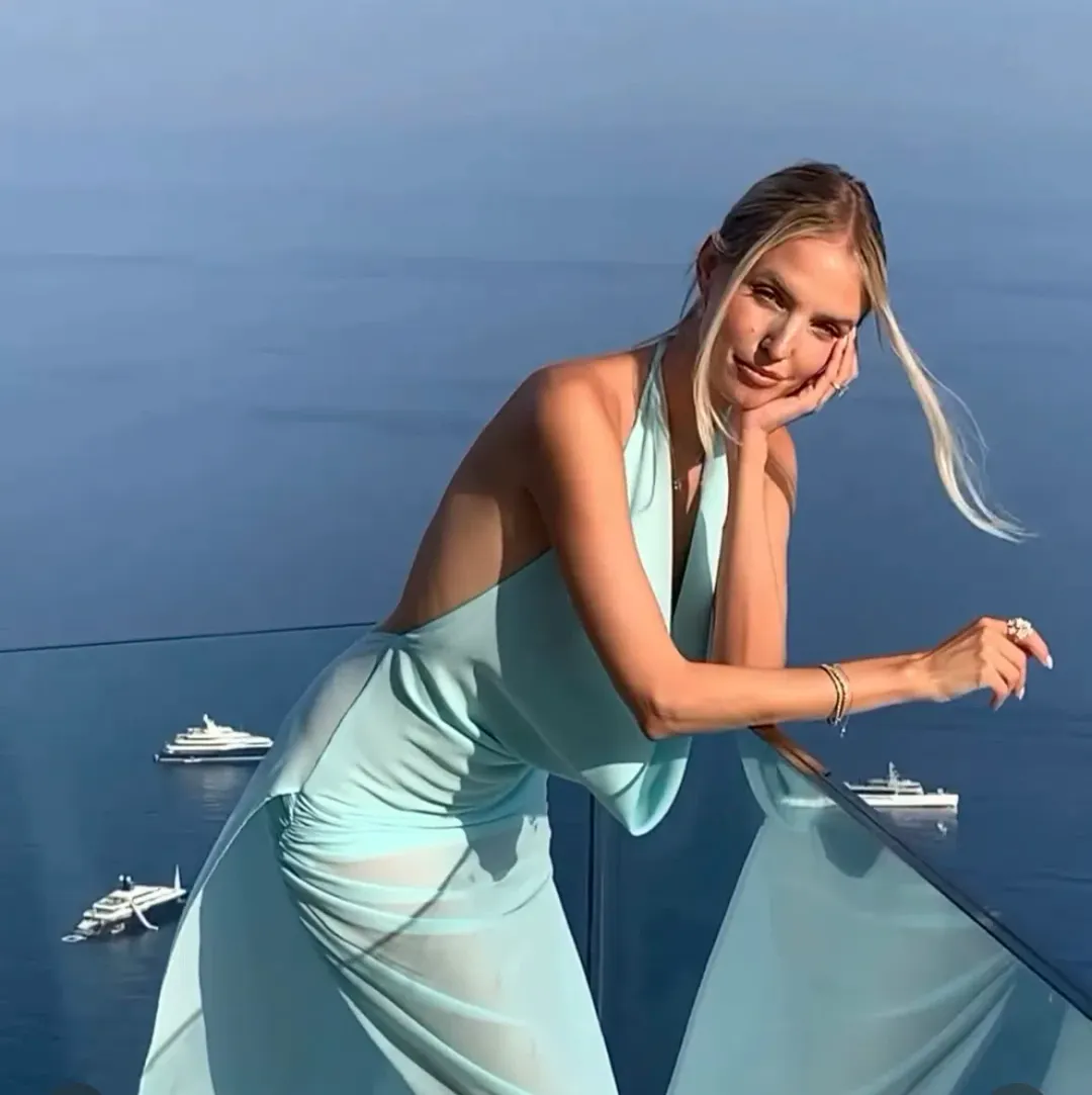 Natalie Rolt Anastasia Dress Baby Blue Size 1 / AU 8 for rent on The Volte - main image