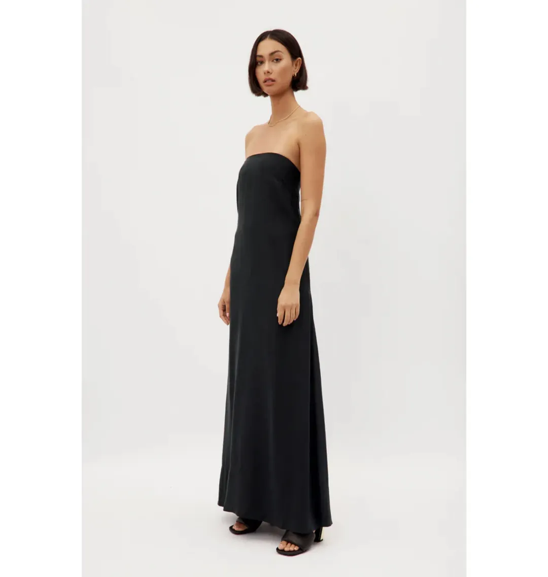 Ginger & Smart Cursive Gown Black Size AU 14 for rent on The Volte - main image