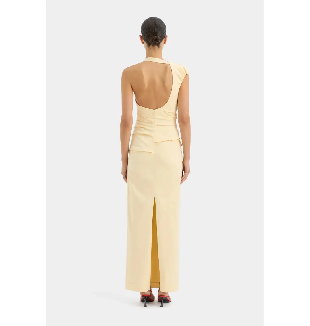 Sir The Label Giacomo Dress in Butter Size 3 / AU 12 for rent on The Volte - main image