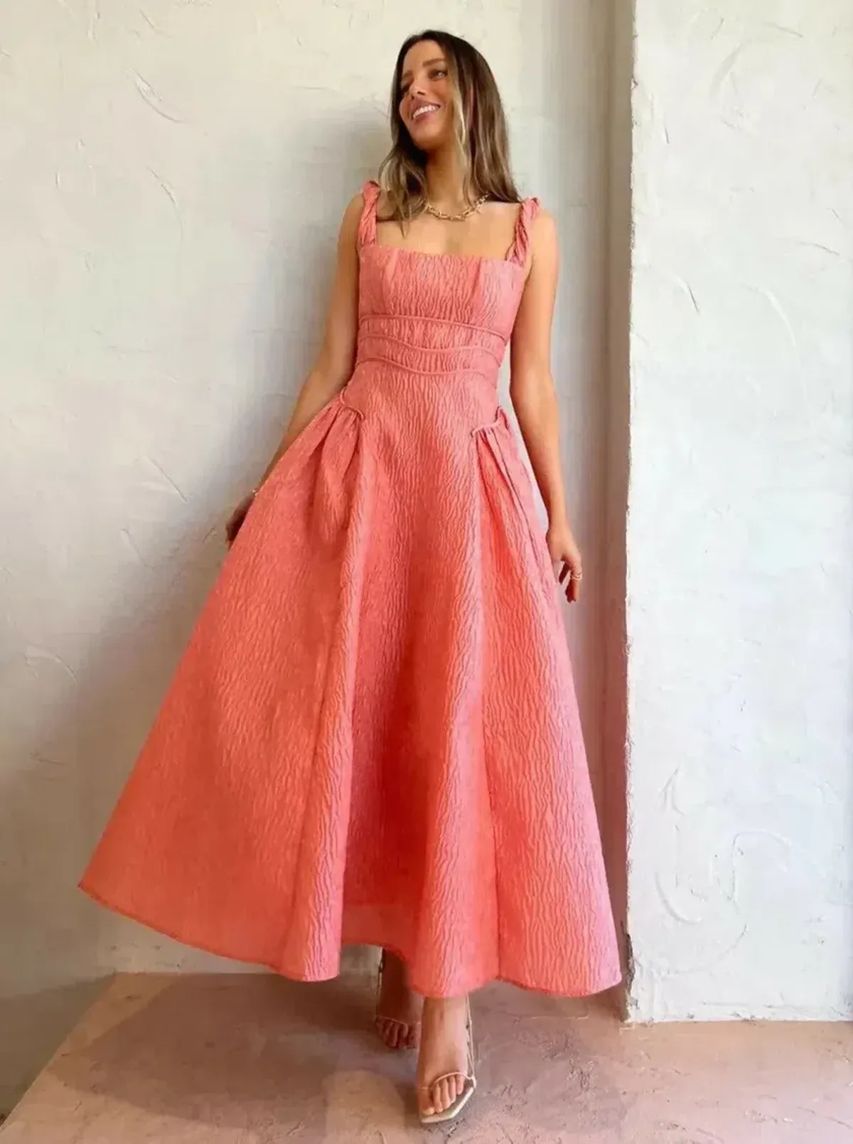 Rachel Gilbert Sophy Strap Dress in Pink Size 8  - Image 2