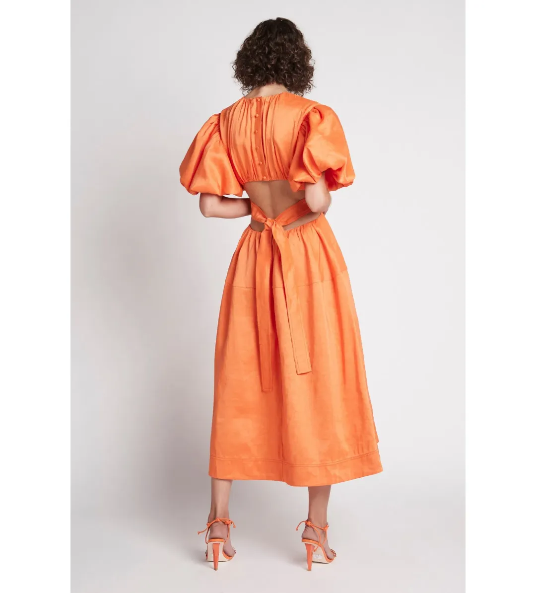Aje Cossette Tie Back Orange Size Au 10 for rent on The Volte - main image