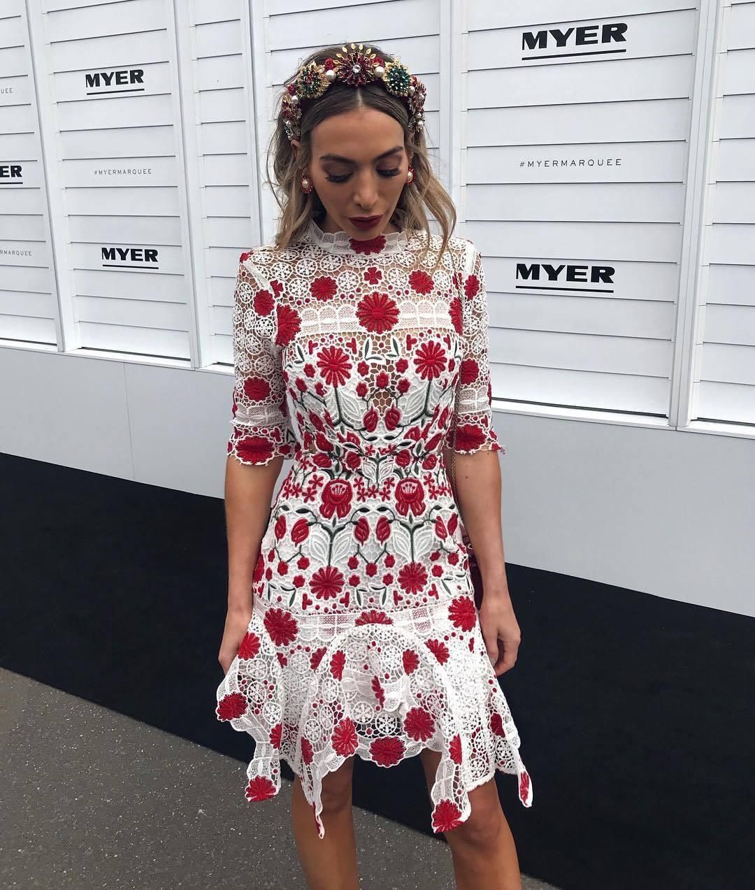 Thurley English Rose Dress Size 8  for rent on The Volte - main image