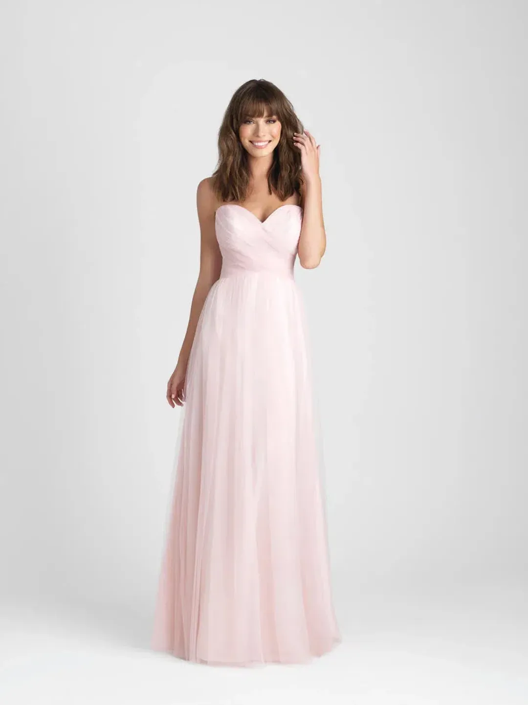 Allure Bridesmaids Tulle Gown Pink Size 10 for rent on The Volte - main image