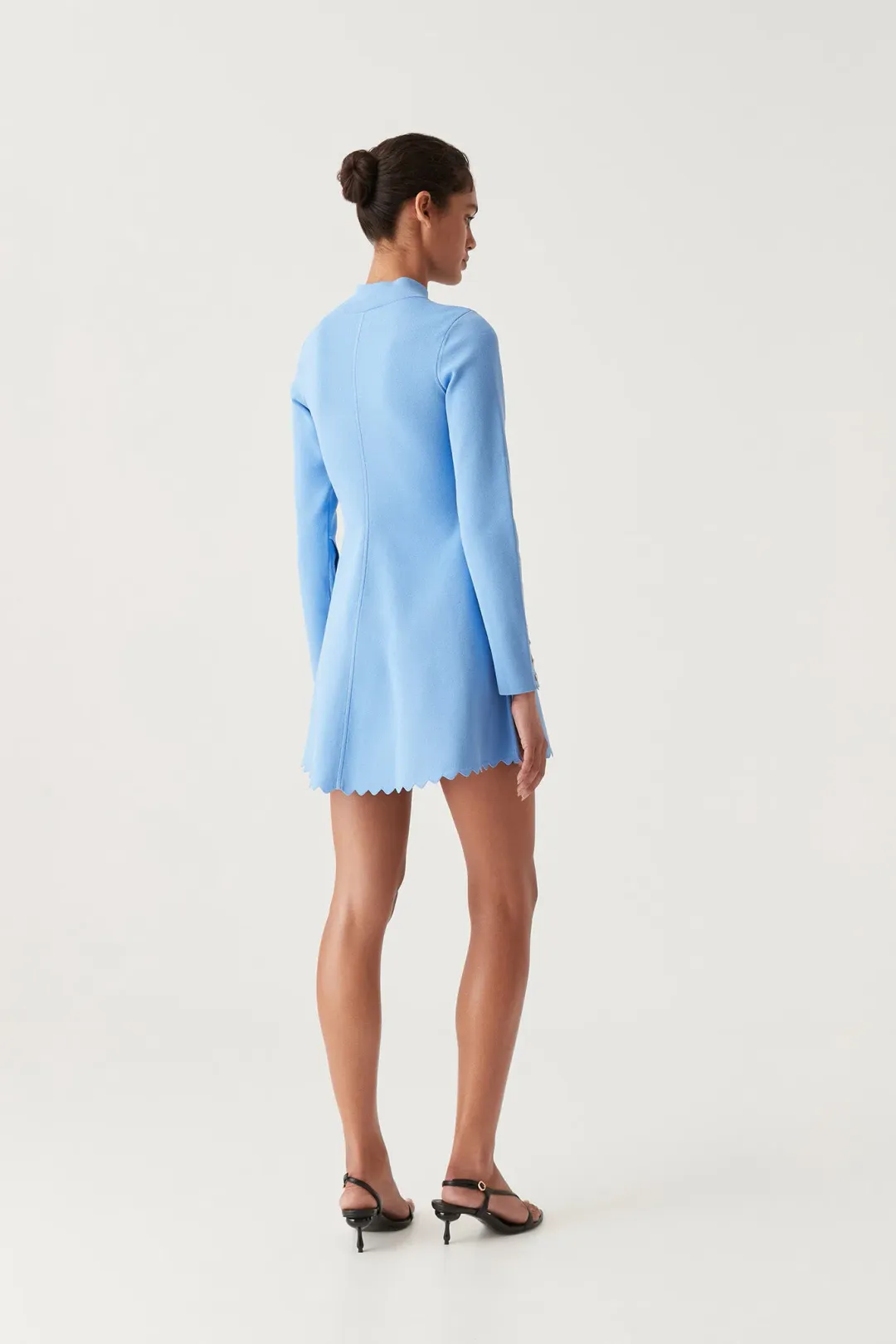 Aje Harmony Knit Mini Dress Mist Blue Size M / AU 10 for rent on The Volte - main image