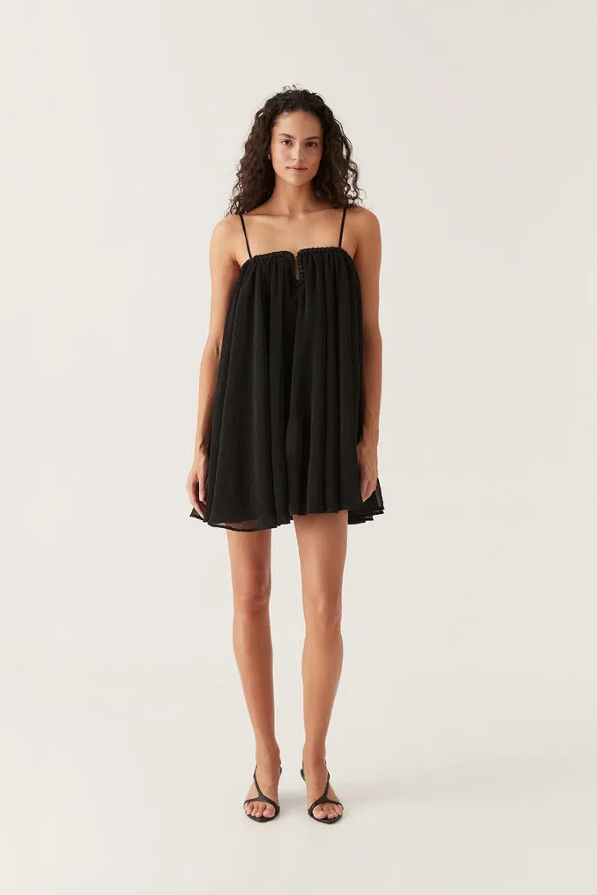 Aje Filigree Sweetheart Mini Dress Black Size 10 - Image 1