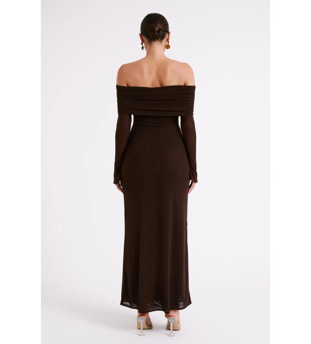 Meshki Josie Maxi Dress Dark Brown Size Small /AU 8 - Image 2