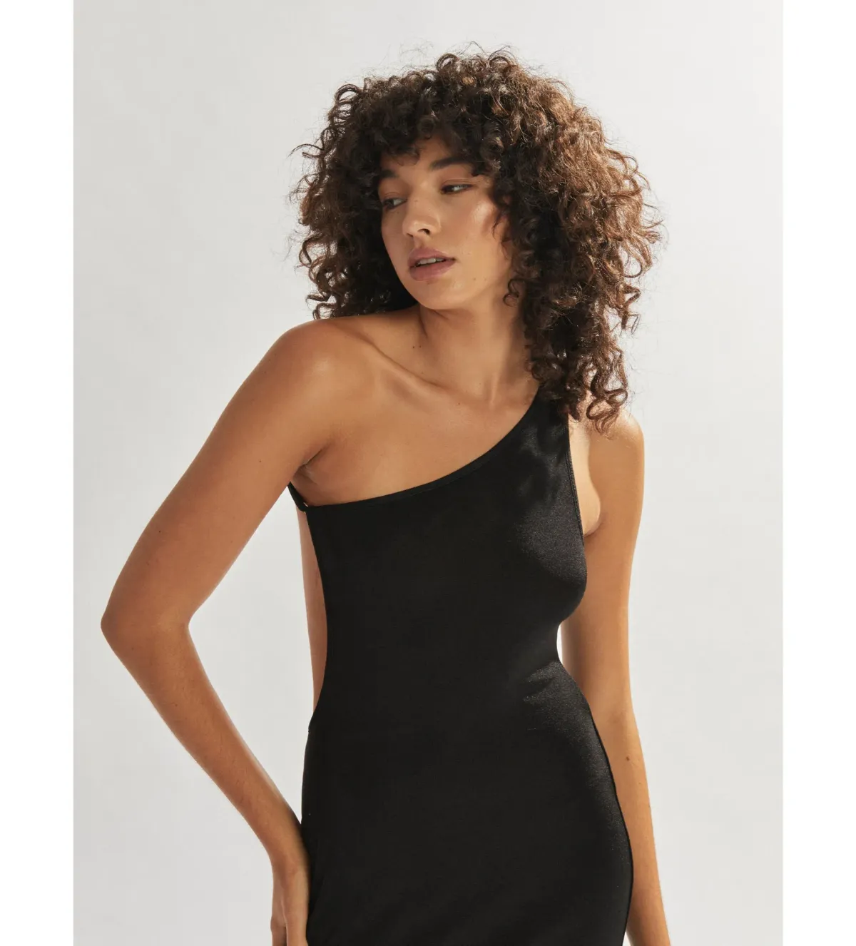 One Mile The Label Katie One Shoulder Dress Black Size 6  - Image 2