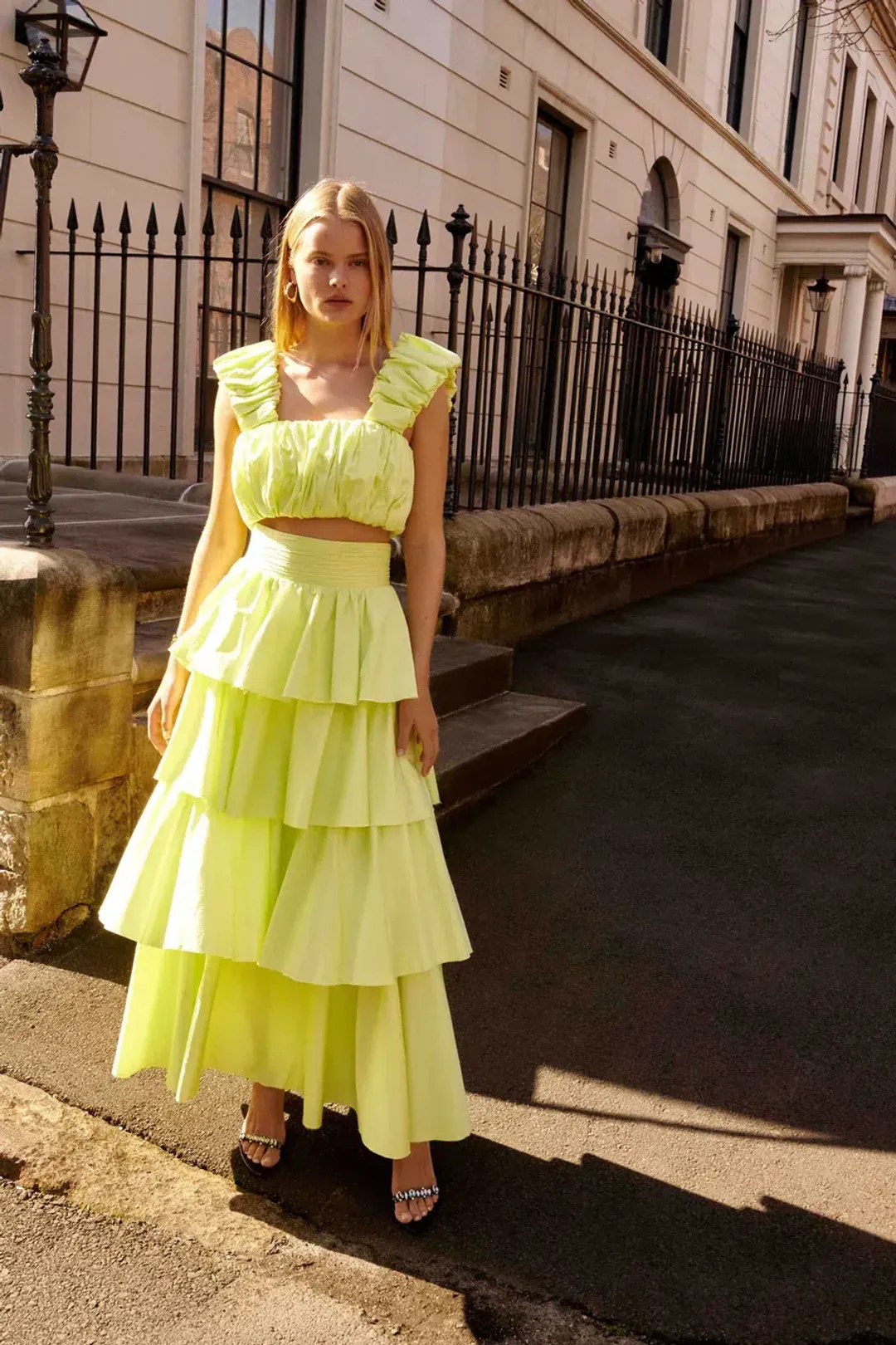 Aje Medina Set in Lime Green Size 6 for rent on The Volte - main image