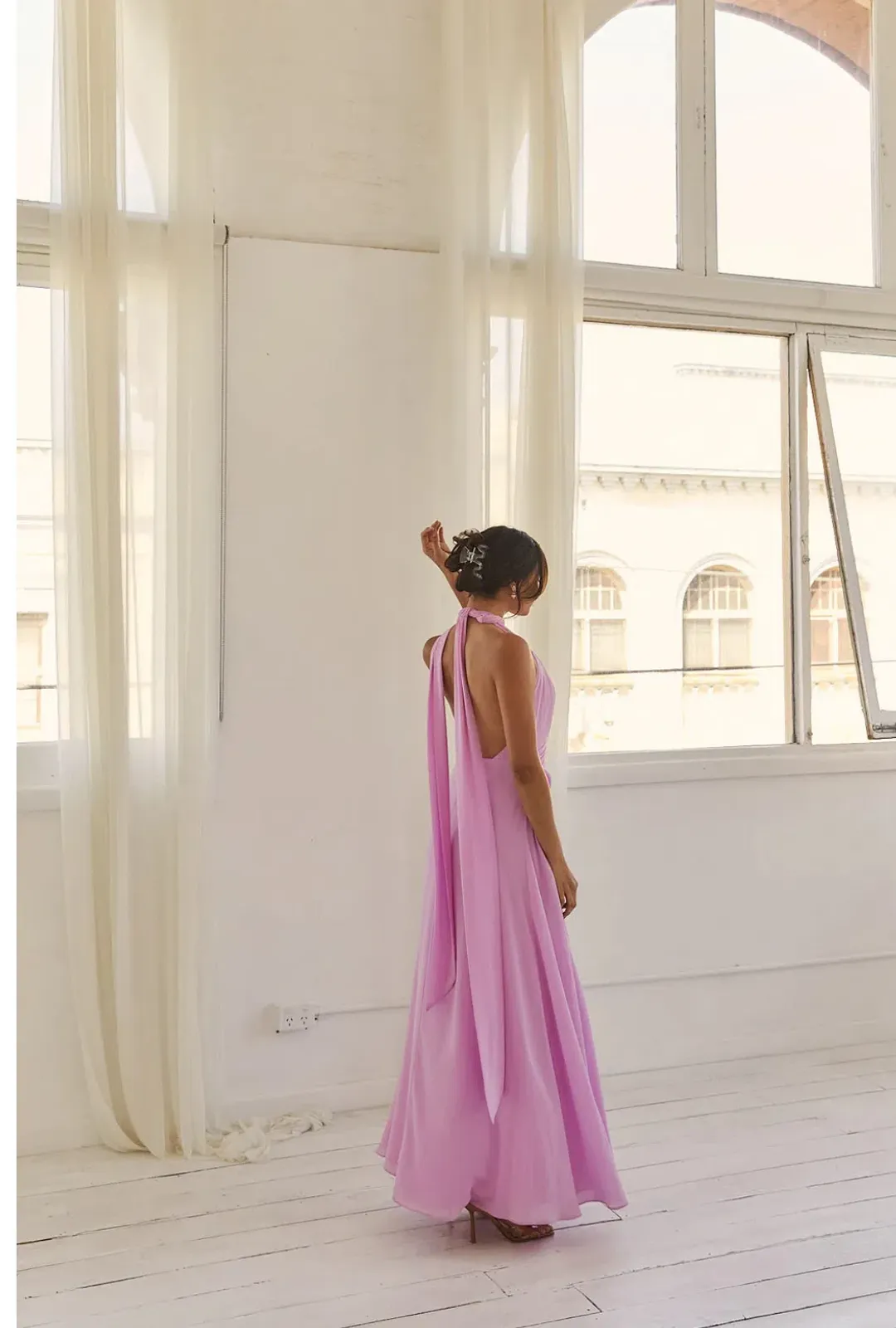 Calia Collection Antonia Dress Pink Size 14  for rent on The Volte - main image