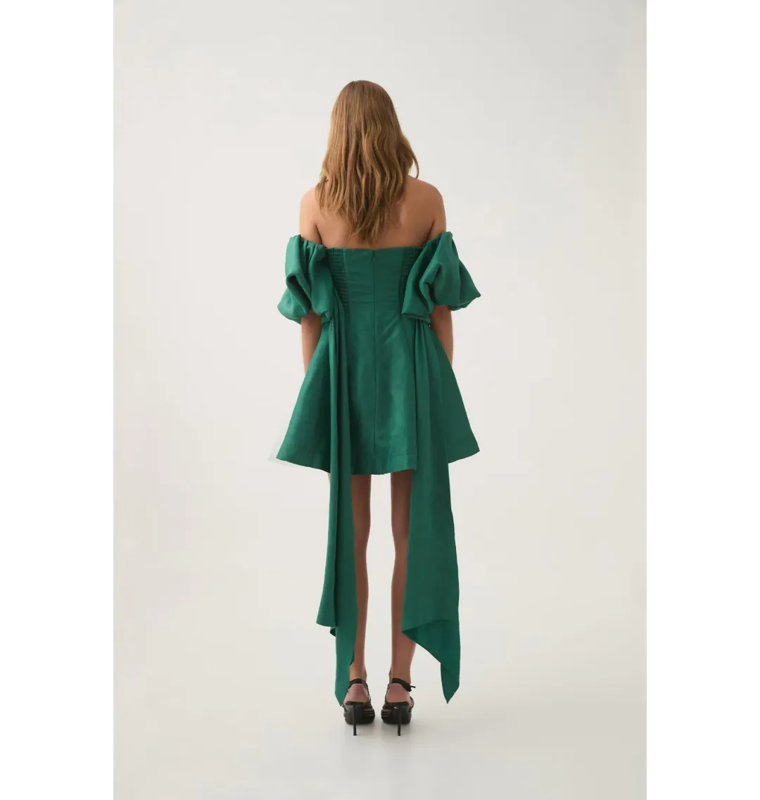 Aje Incarnation Mini Dress Emerald Size AU 8 for rent on The Volte - main image
